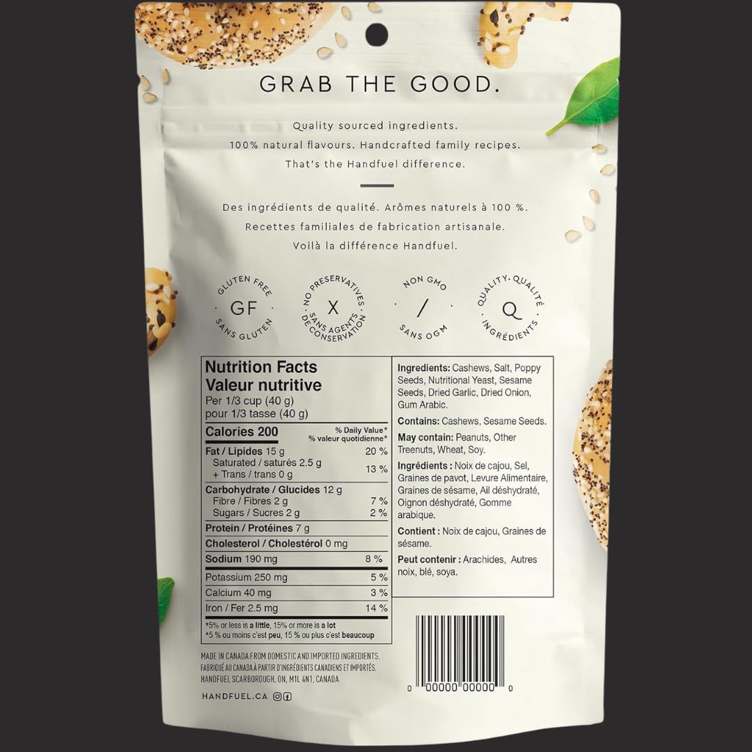 Noix de cajou Tout Bagel par Handfuel