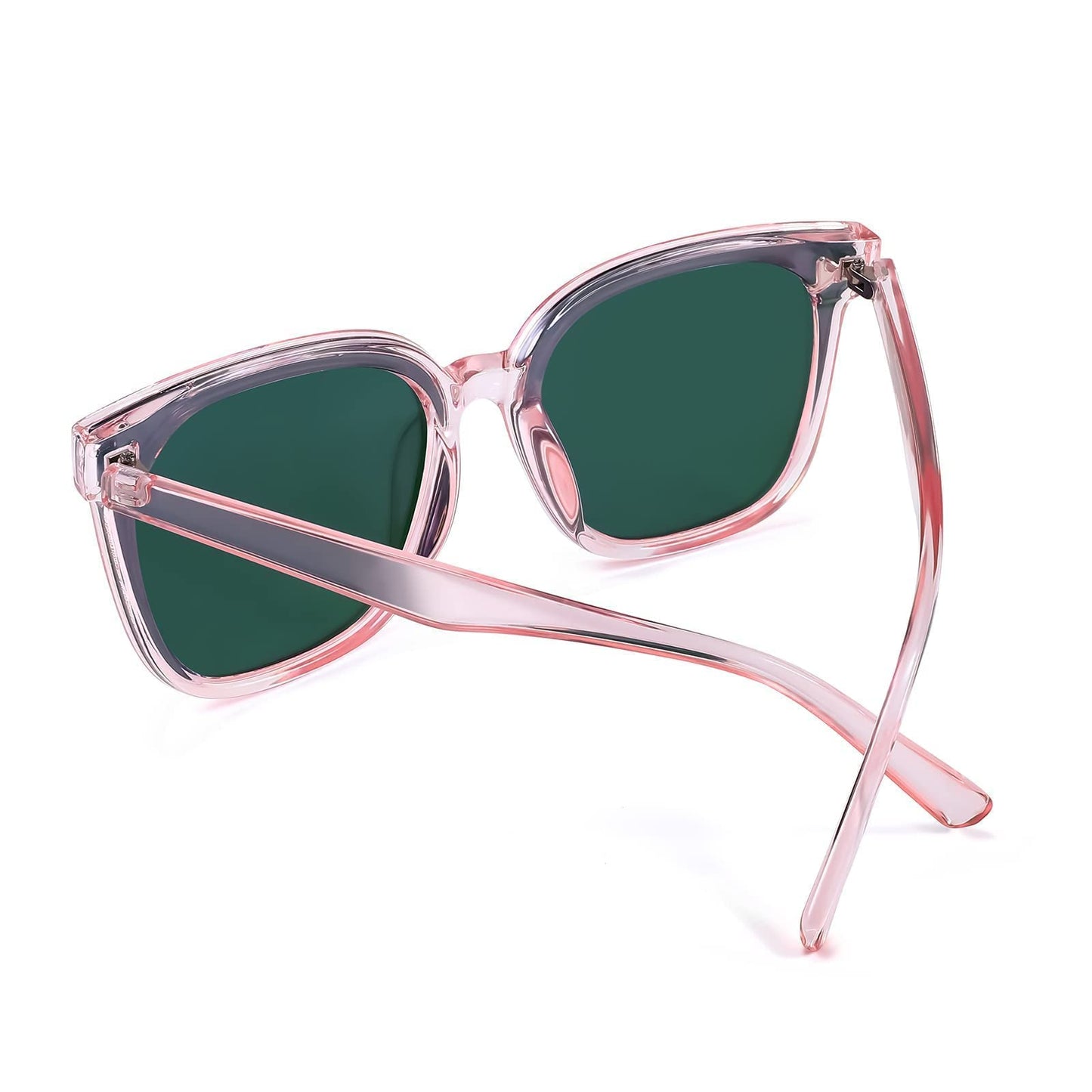 FEISEDY Lunettes de soleil polarisées carrées surdimensionnées rétro pour femmes et hommes, style minimaliste B2600