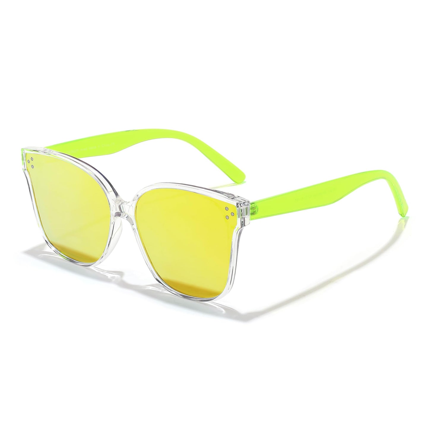 FEISEDY Lunettes de soleil polarisées carrées surdimensionnées rétro pour femmes et hommes, style minimaliste B2600