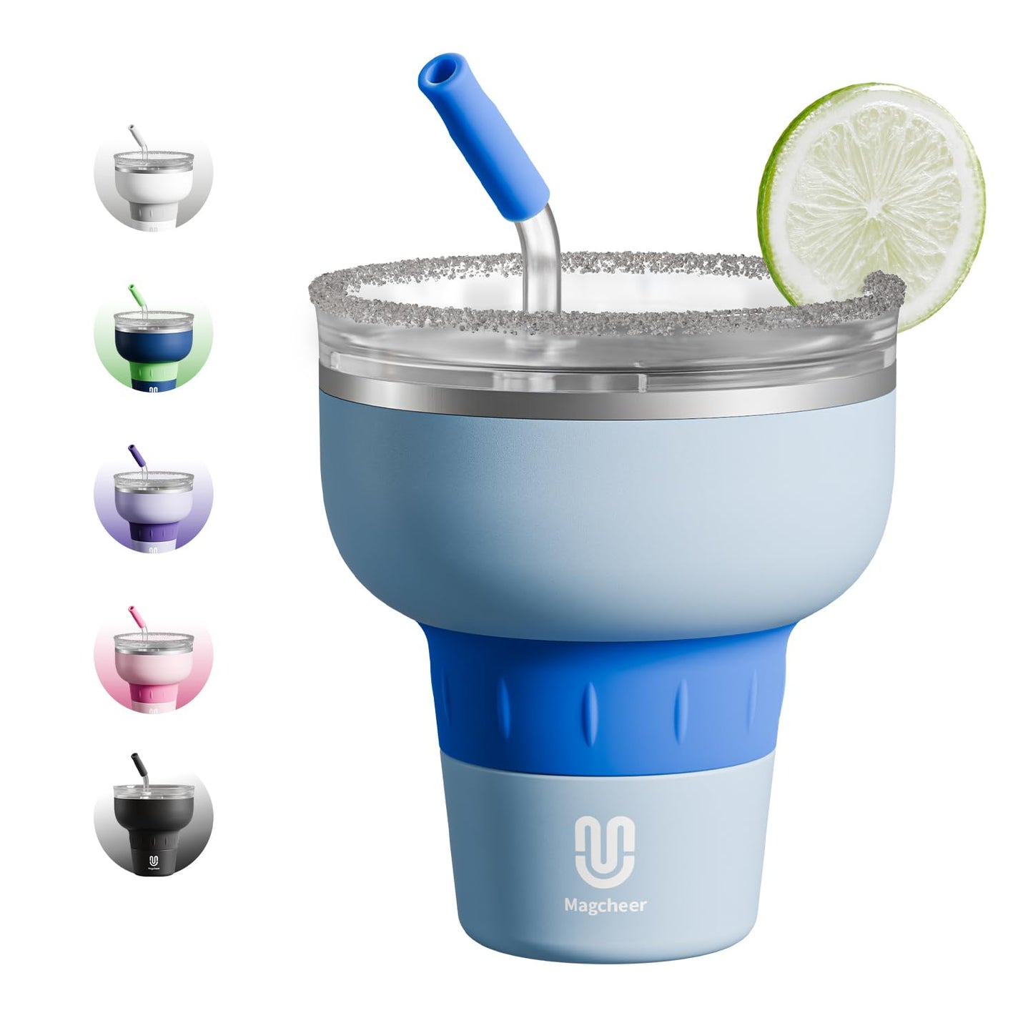 16 oz Stainless Steel Margarita Tumbler in Five Colours