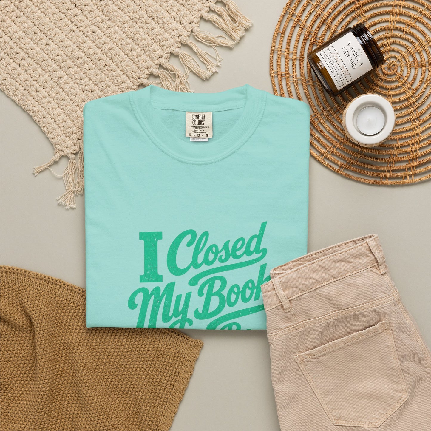 "I Closed My Book To Be Here" T-Shirt — Funny Reader Shirt for Book Lovers