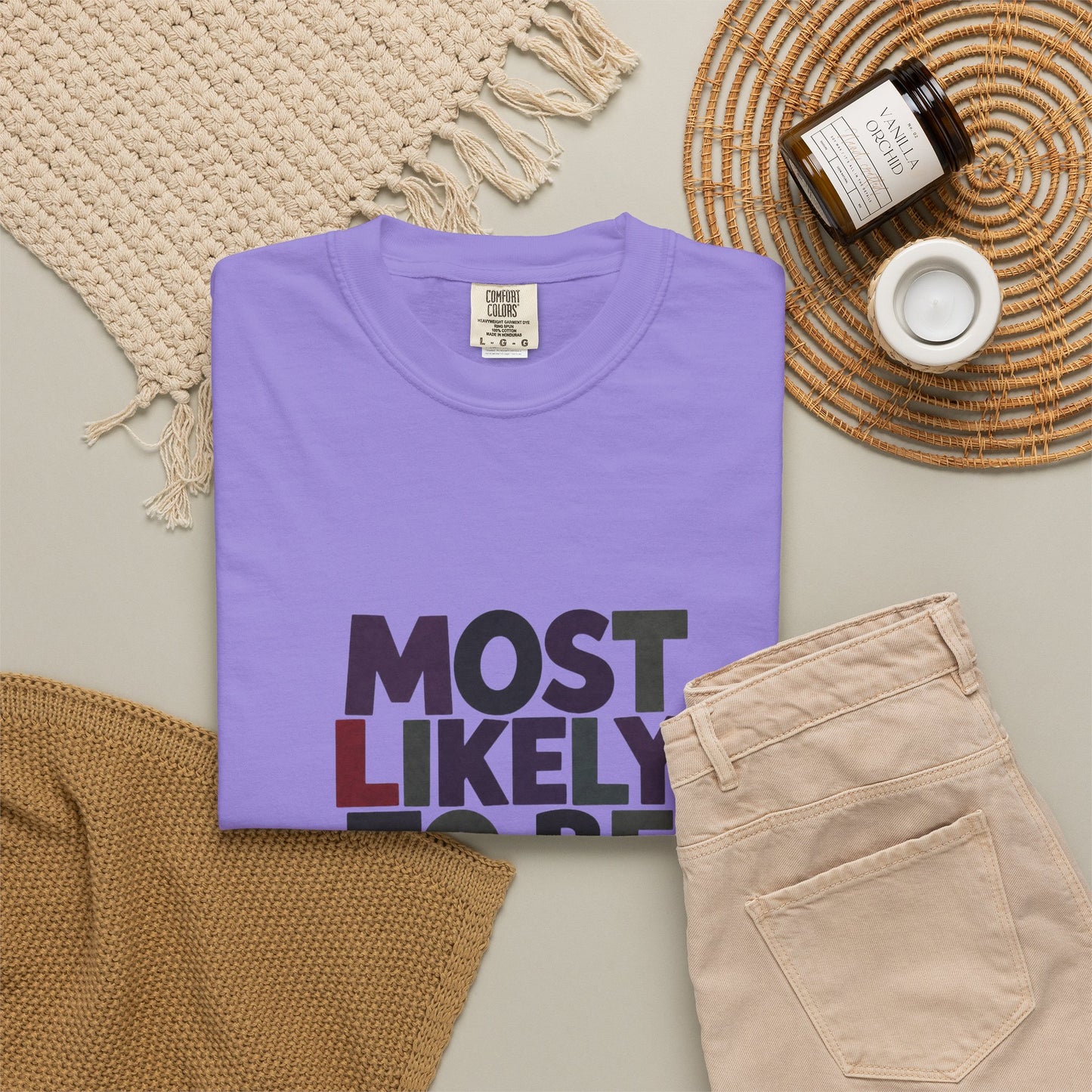 “Most Likely to Be Reading Thrillers” Graphic T-shirt