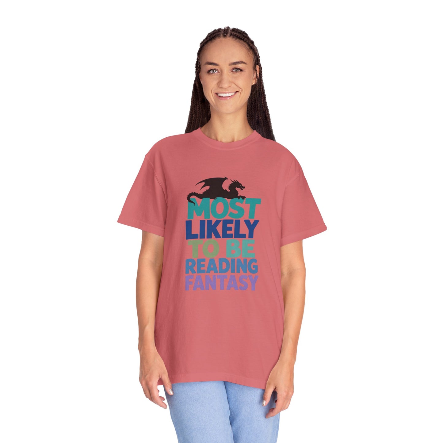 Fantasy Reader T-Shirt — "Most Likely to Be Reading Fantasy" Graphic Tee