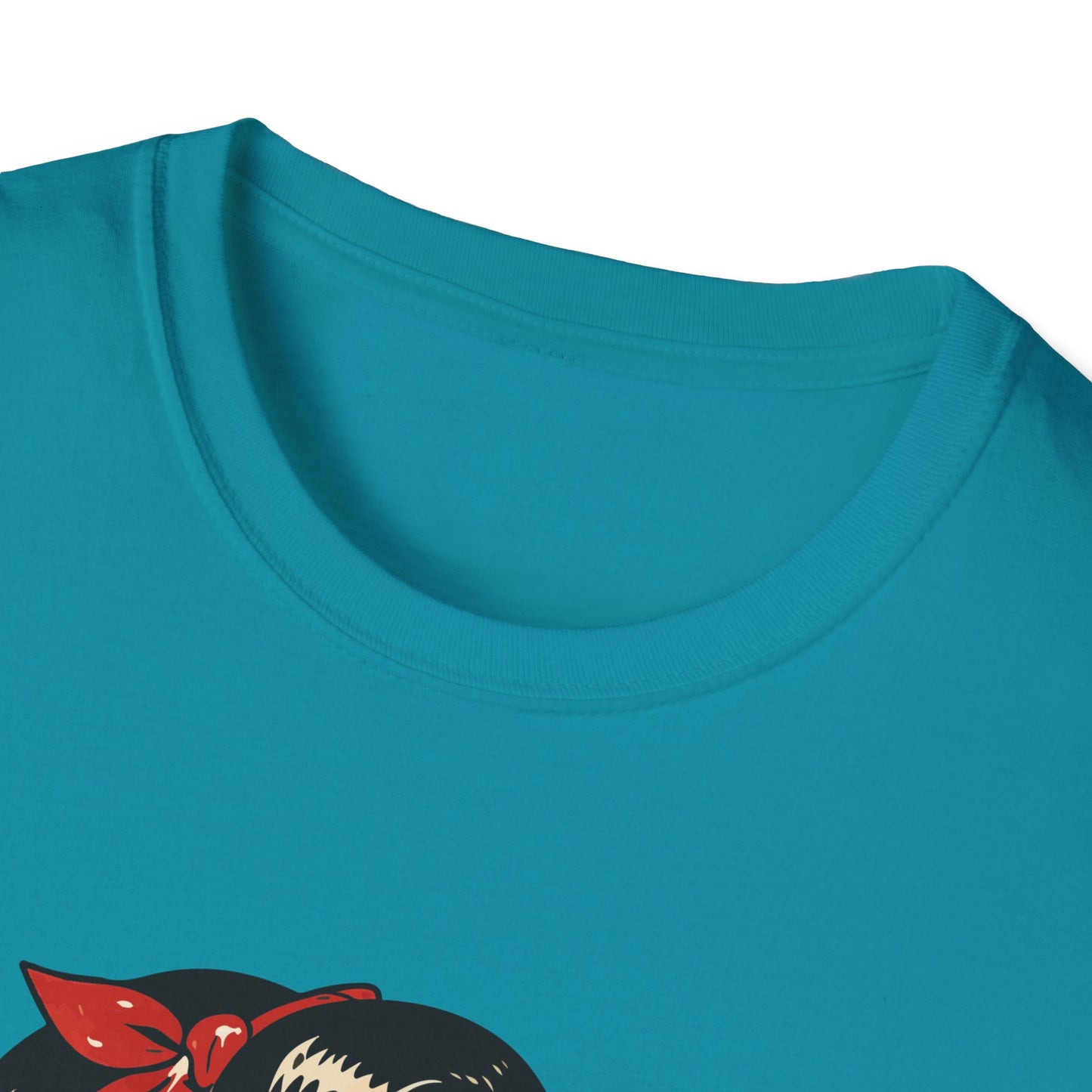 Lightweight Fabric - Vintage Pin-up Reading Tee — "Smutty Content" Graphic T-Shirt