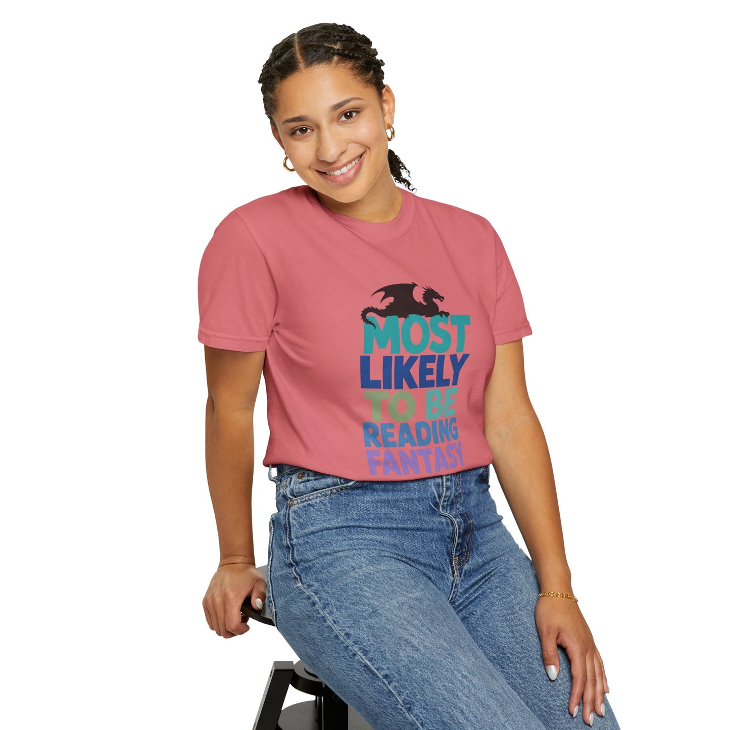 Fantasy Reader T-Shirt — "Most Likely to Be Reading Fantasy" Graphic Tee