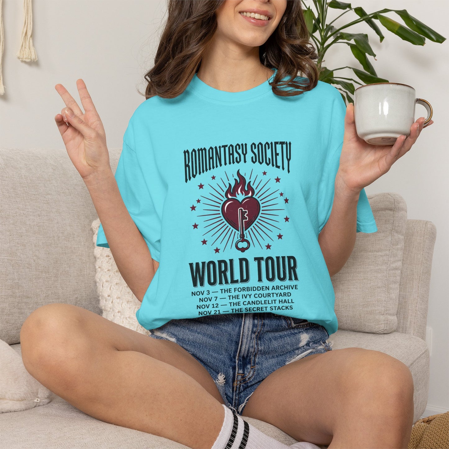 "Romantasy Society World Tour" Graphic T-Shirt