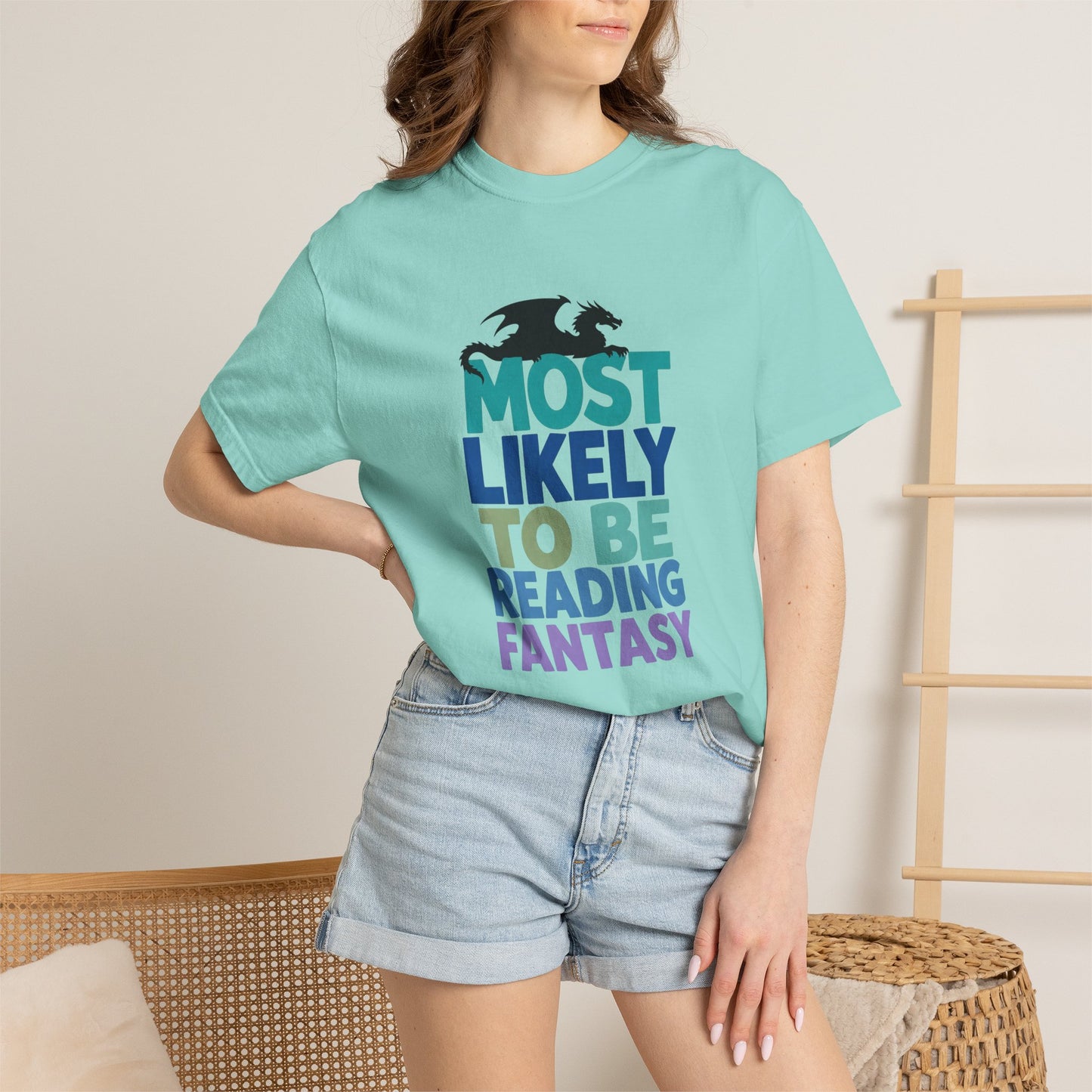 Fantasy Reader T-Shirt — "Most Likely to Be Reading Fantasy" Graphic Tee