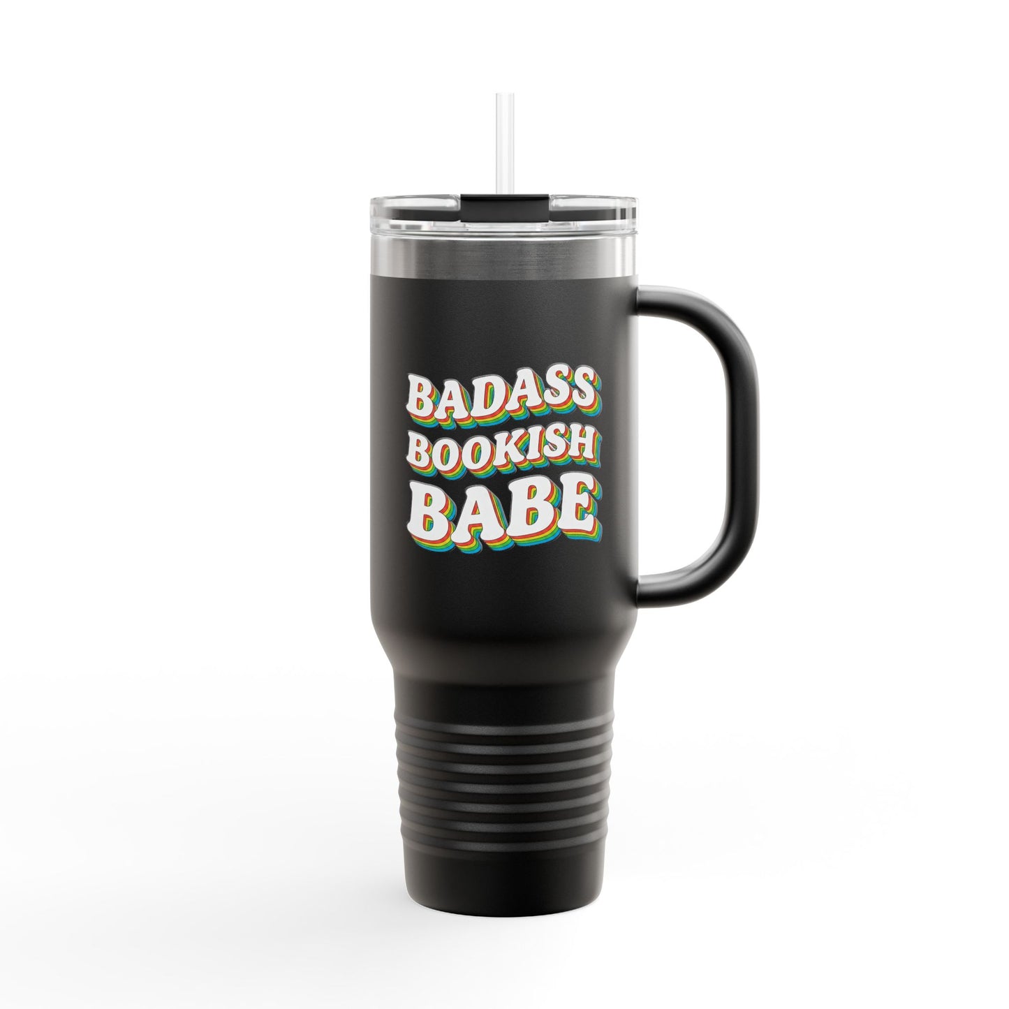 "Badass Bookish Babe" 40oz Insulated Travel Mug