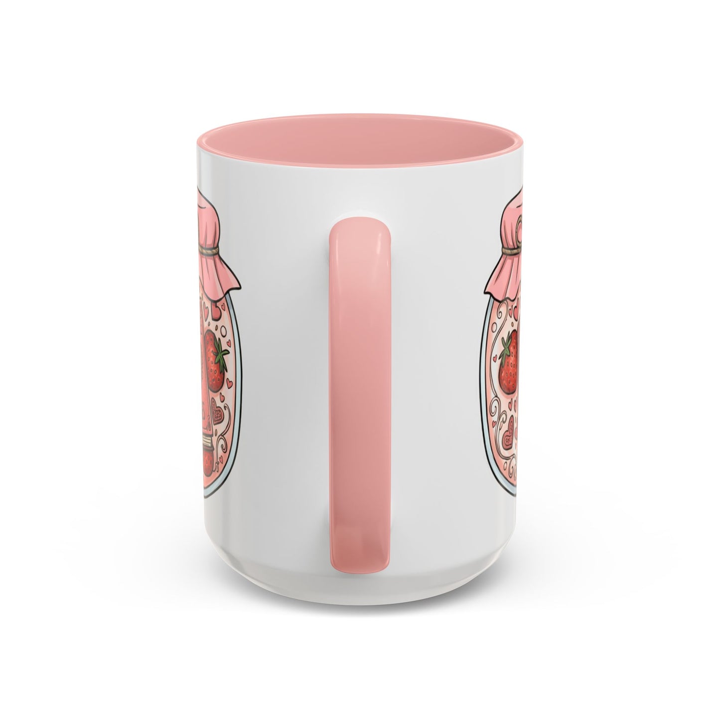 "Romance Pages" Jam Jar Coffee Mug — Cute Strawberry Jam Romance Readers Mug (11/15oz)