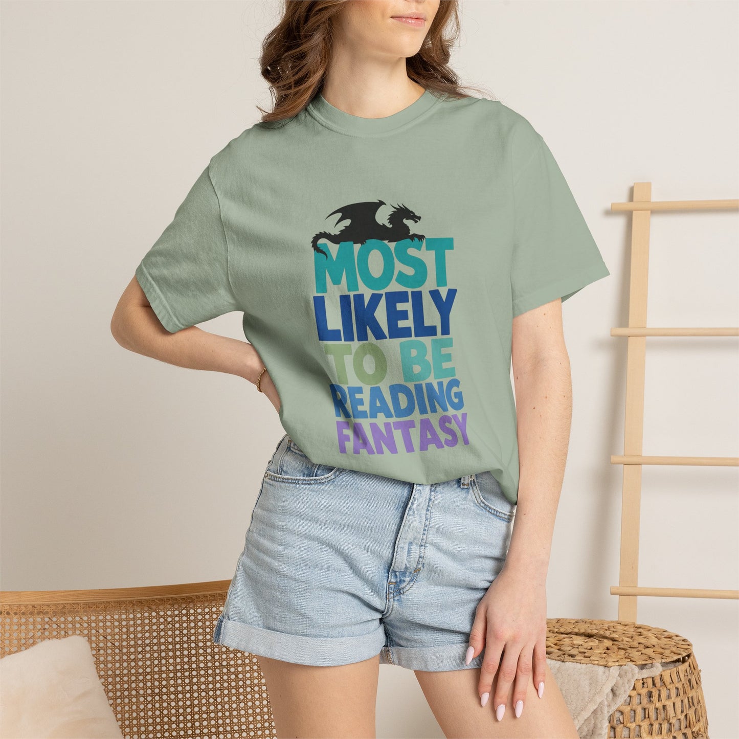 Fantasy Reader T-Shirt — "Most Likely to Be Reading Fantasy" Graphic Tee