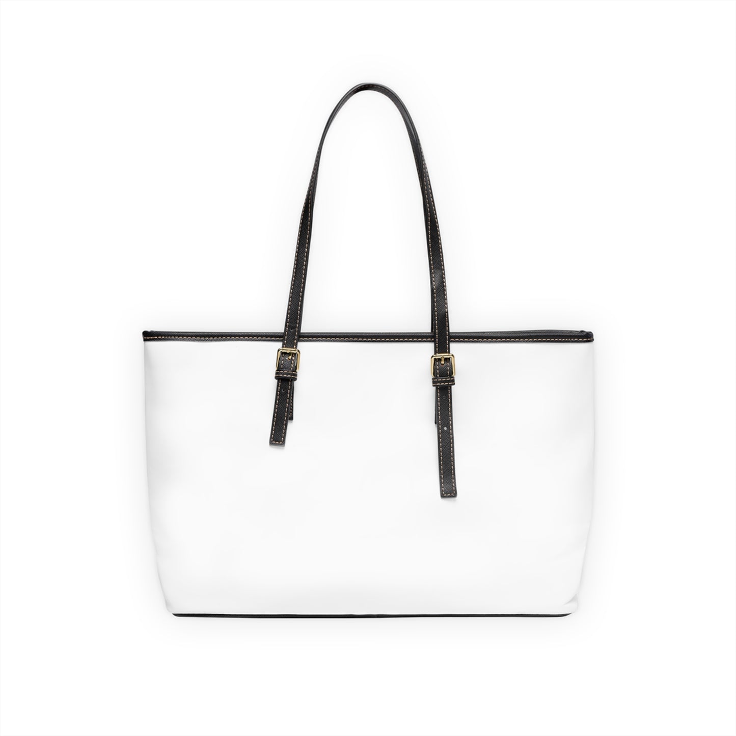 Book Stack PU Leather Shoulder Bag — Feminine Floral Library Tote