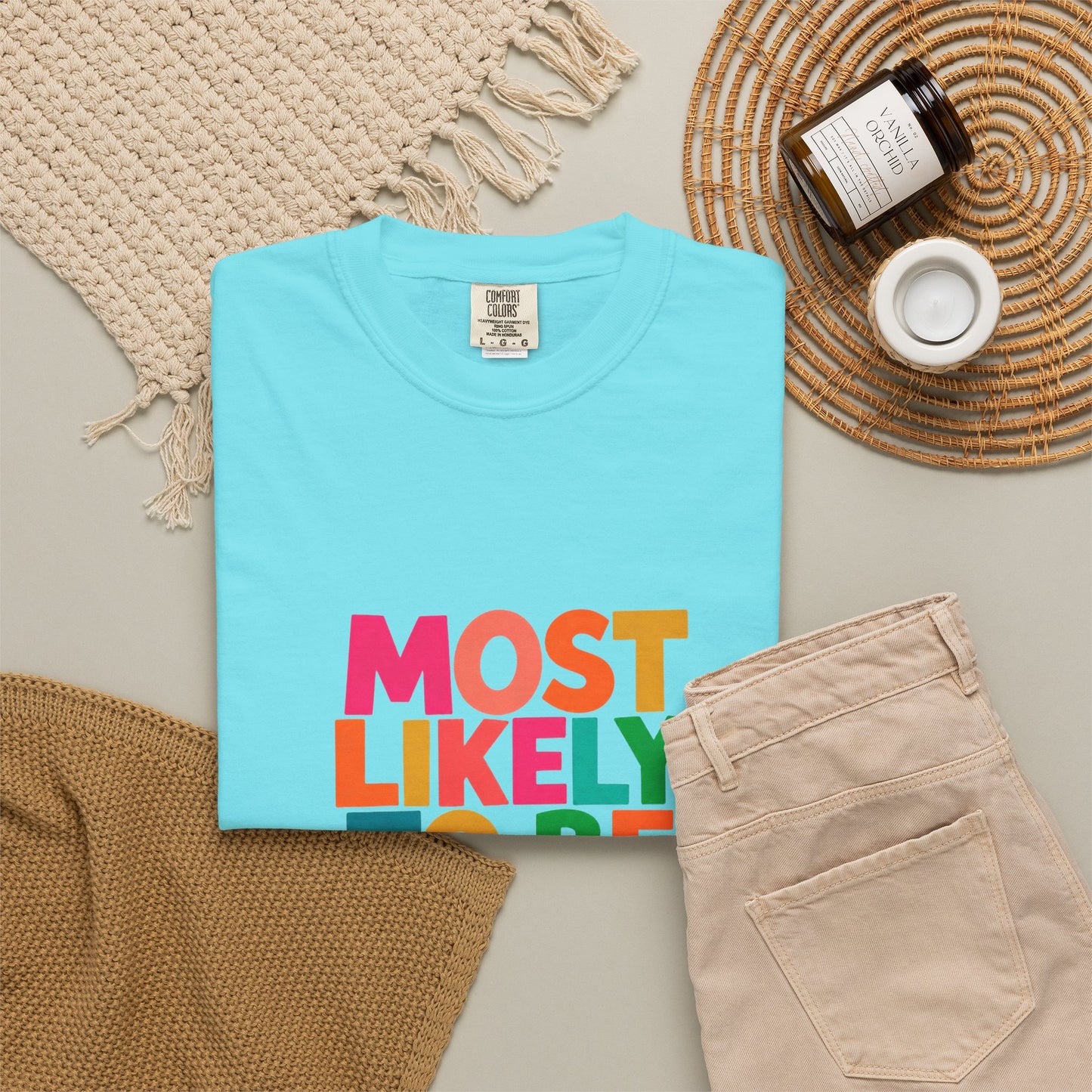 "Most Likely to Be Reading Romance" Colourful Book Lover Tee