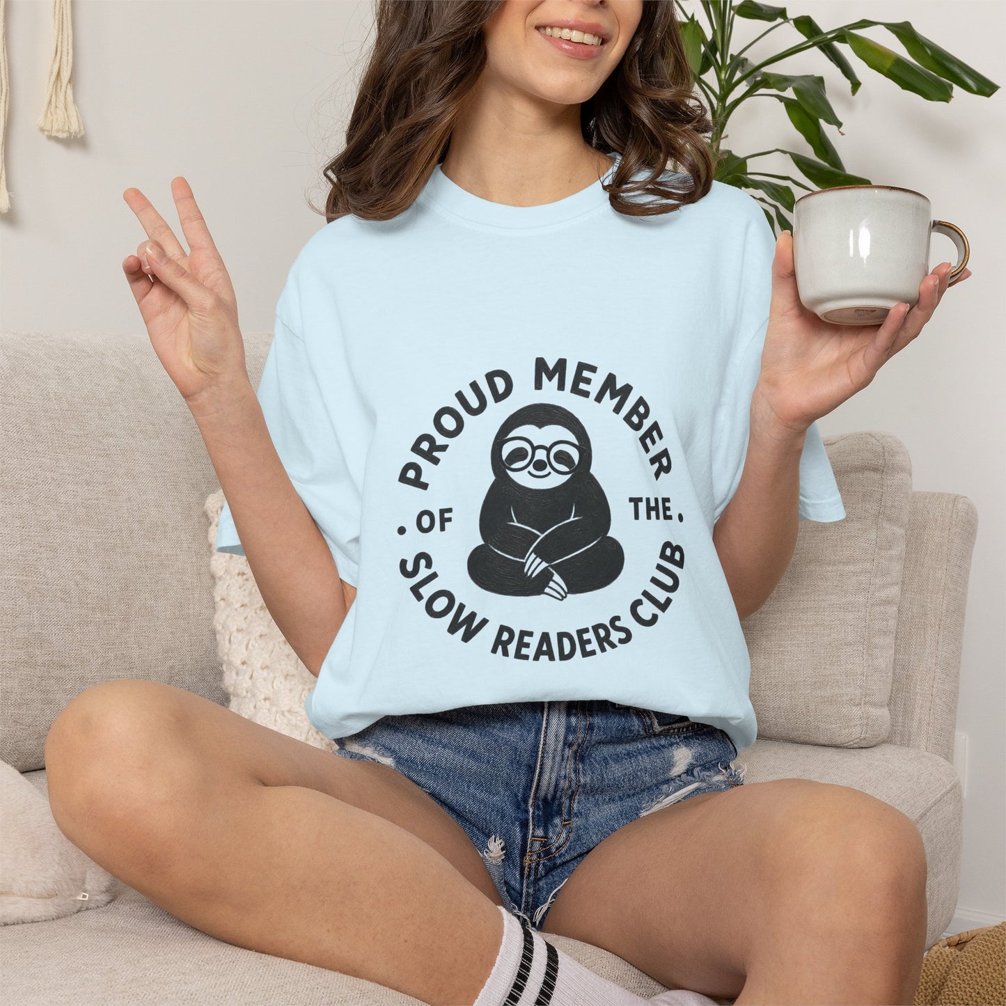 "Proud Member of the Slow Readers Club" Graphic Tee