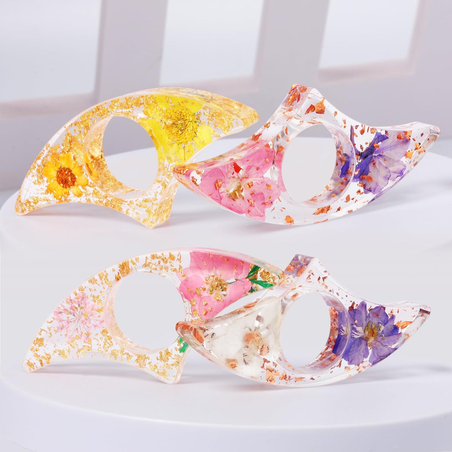 Dried Flowers & Resin Thumb Page Holders