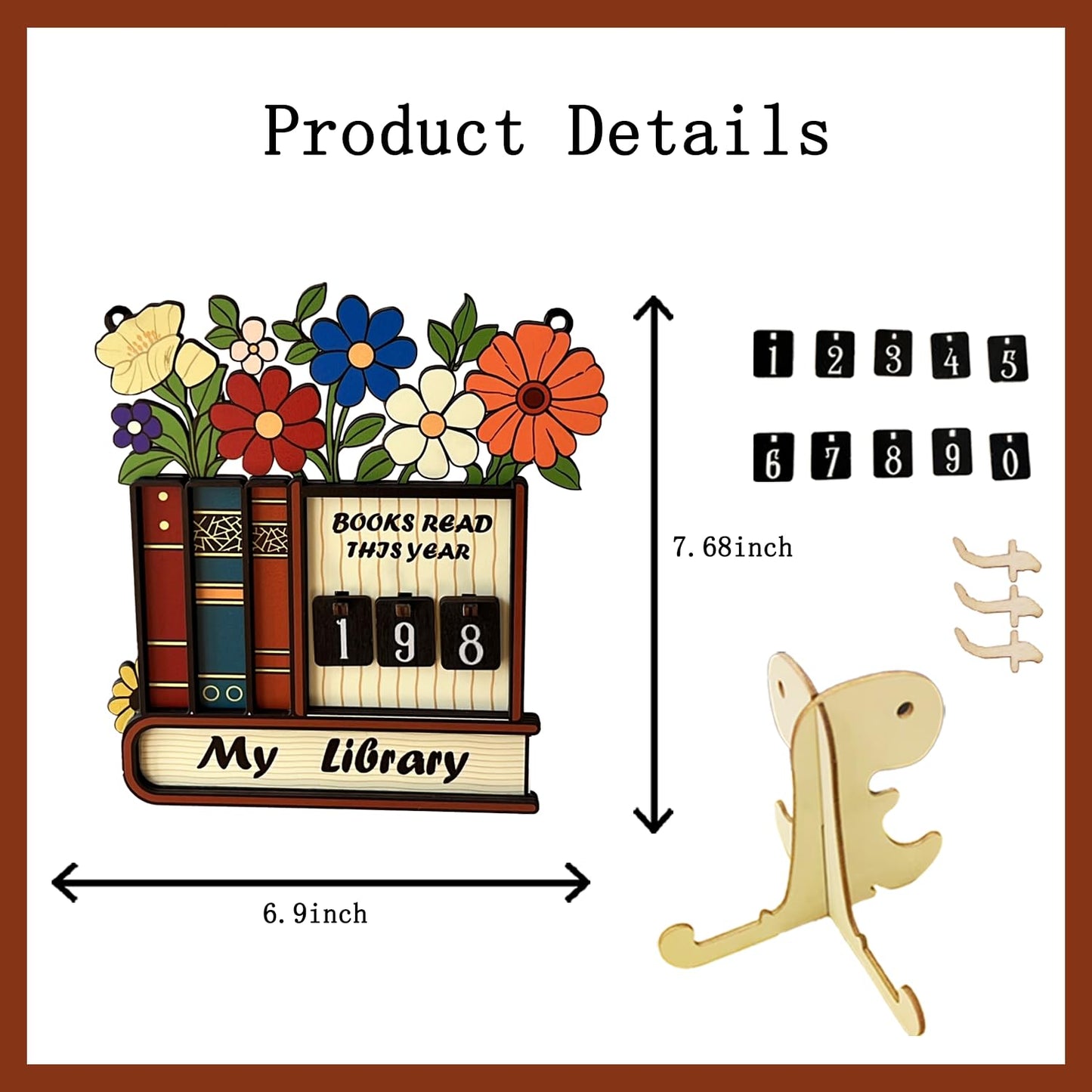 Book Counter Bookshelf Decoration in 2 Adorable Styles