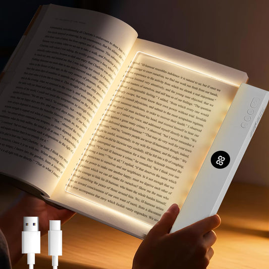 2-in-1 Flat Reading Light & Bedside Lamp with Timer