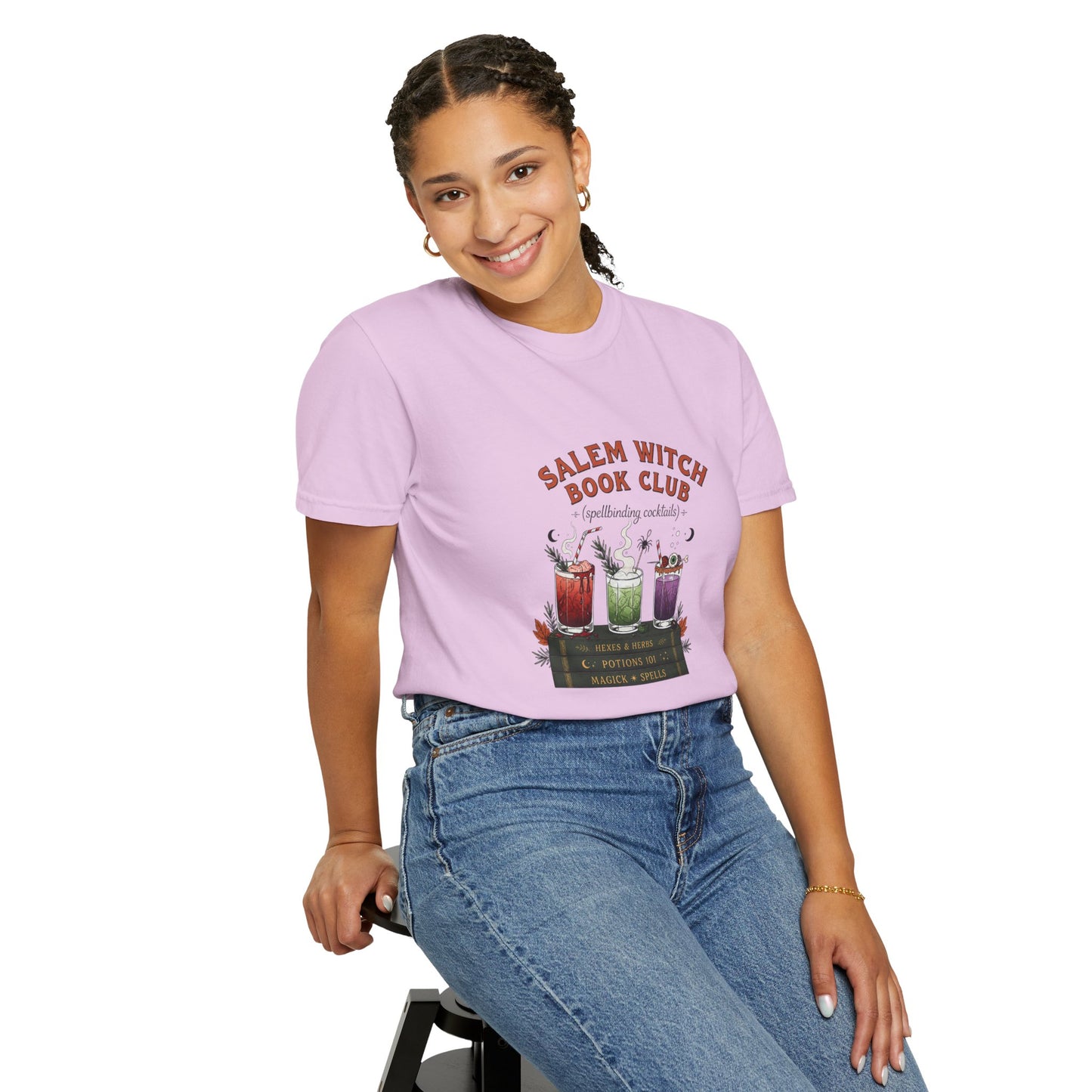 "Salem Witch Book Club" T-Shirt — Whimsical Witchy Reading Tee