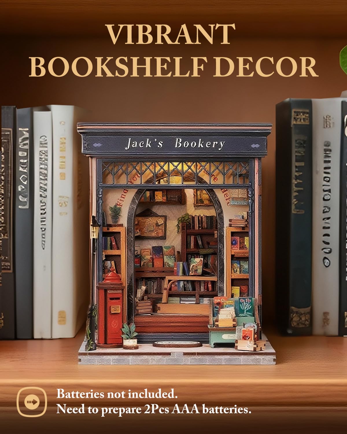 Cutefun Book Nook Kit, DIY Miniature House Kit for Adults, 3D Wooden Puzzle Mini House Building Kit with LED, Dollhouse Kit Bookshelf Insert Decor Creative Gifts for Teens (The Astrology Bookshop)