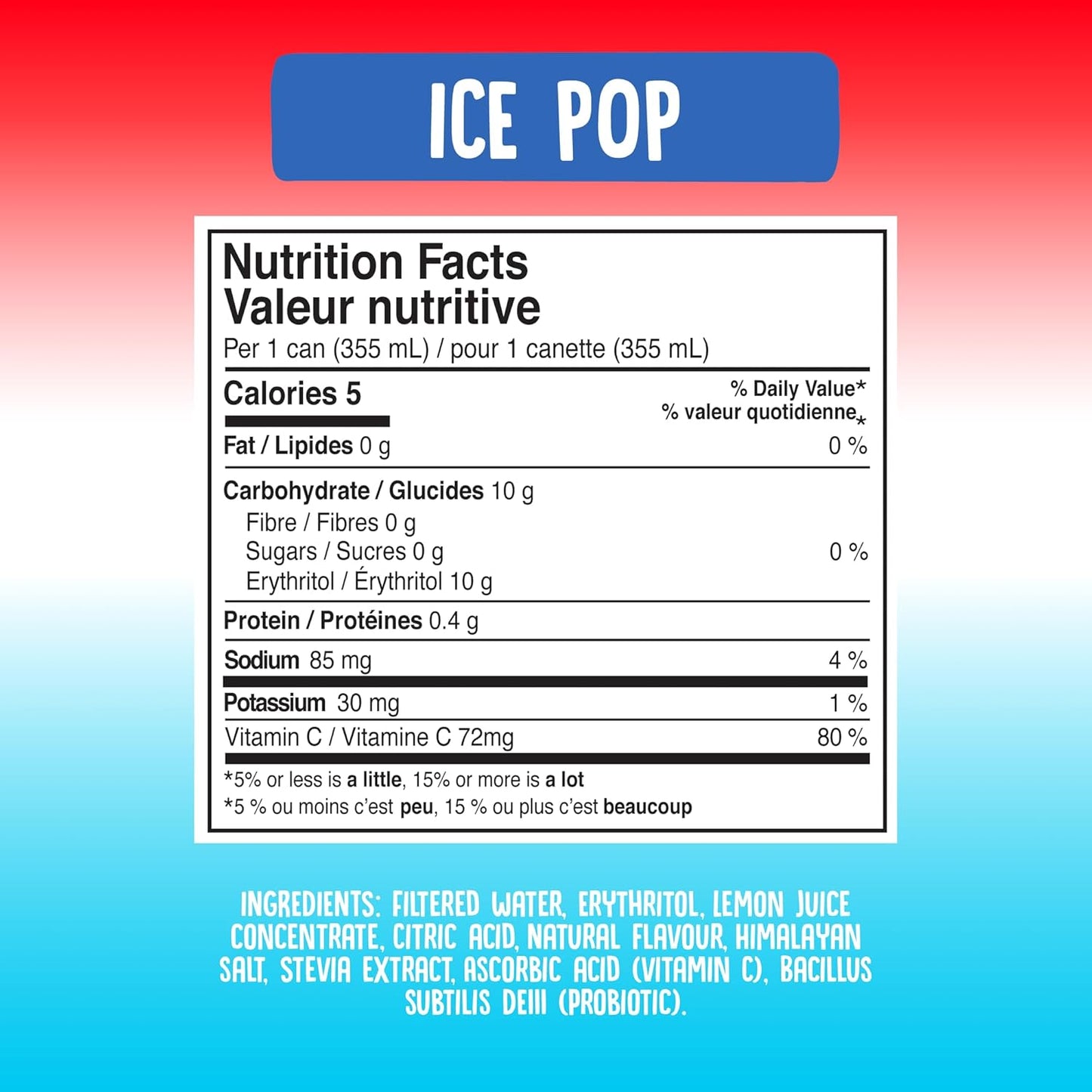 Cove Probiotic Soda, Zero Sugar Better-For-You Alternative - Refreshing, Delicious Probiotic Drink, No Artificial Colours & Caffeine Free - Raspberry, 12 Pack