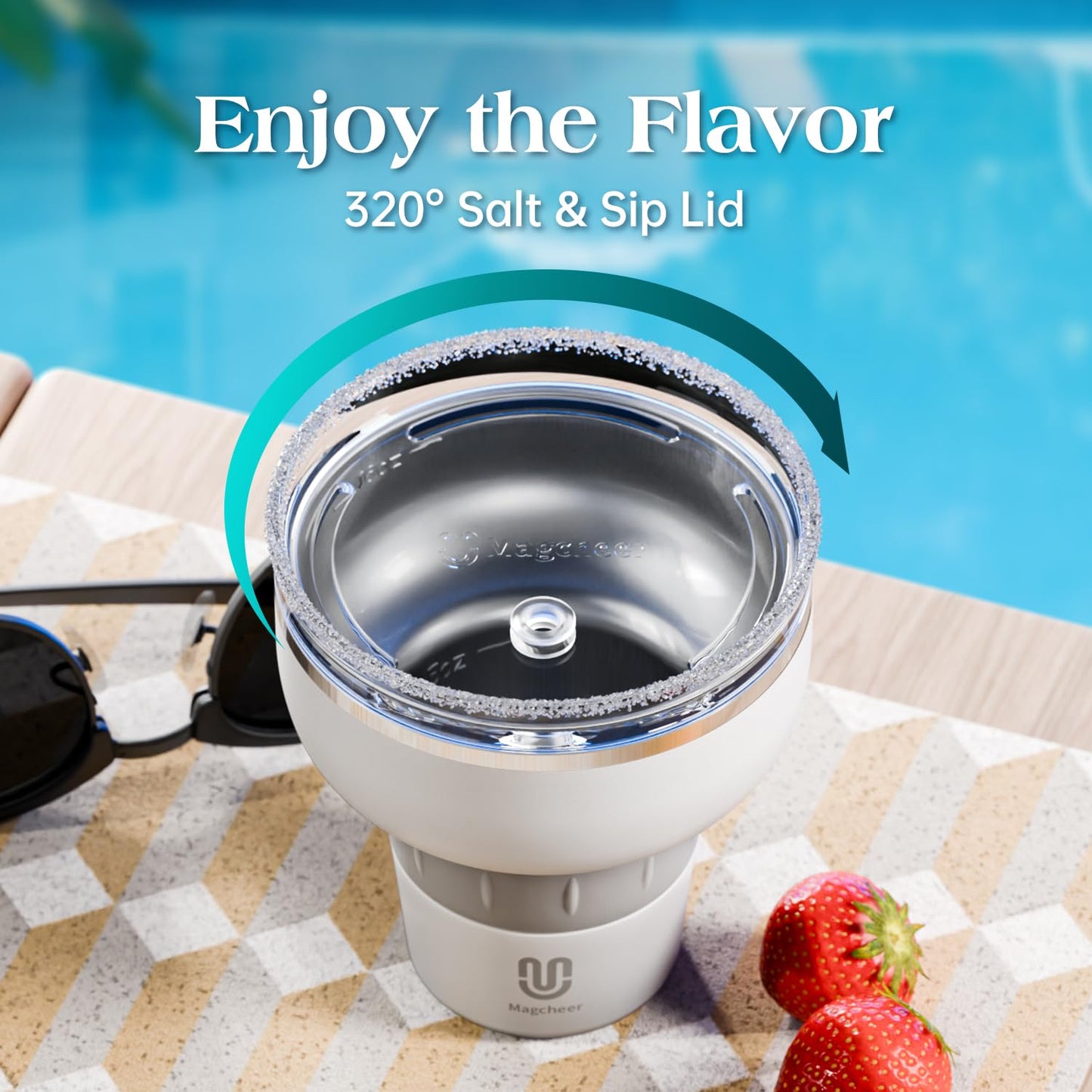 16 oz Stainless Steel Margarita Tumbler in Five Colours