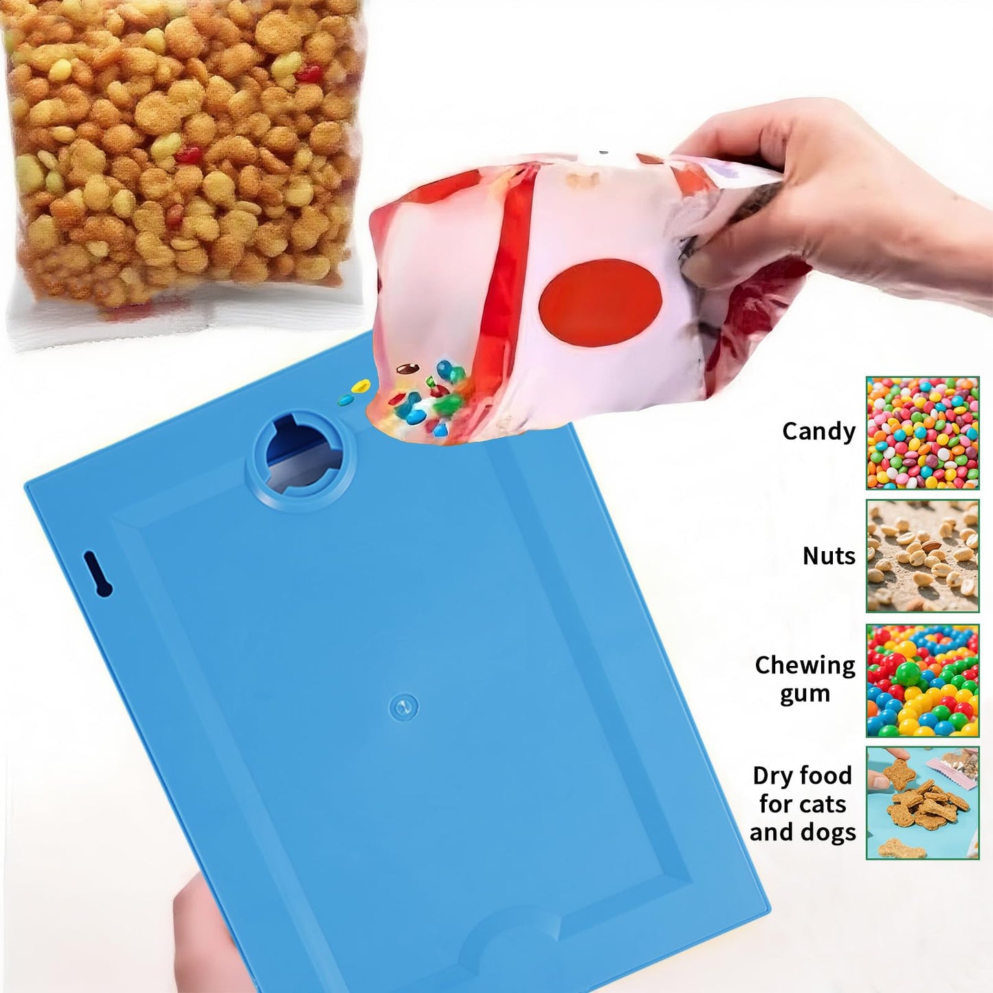 Candy Dispenser Picture Frame, Wall Mount Gumball Machine Creative Handy Candy Dispenser for Desk Countertop Adults & Children Room Decorative Sweet Display (Yellow)
