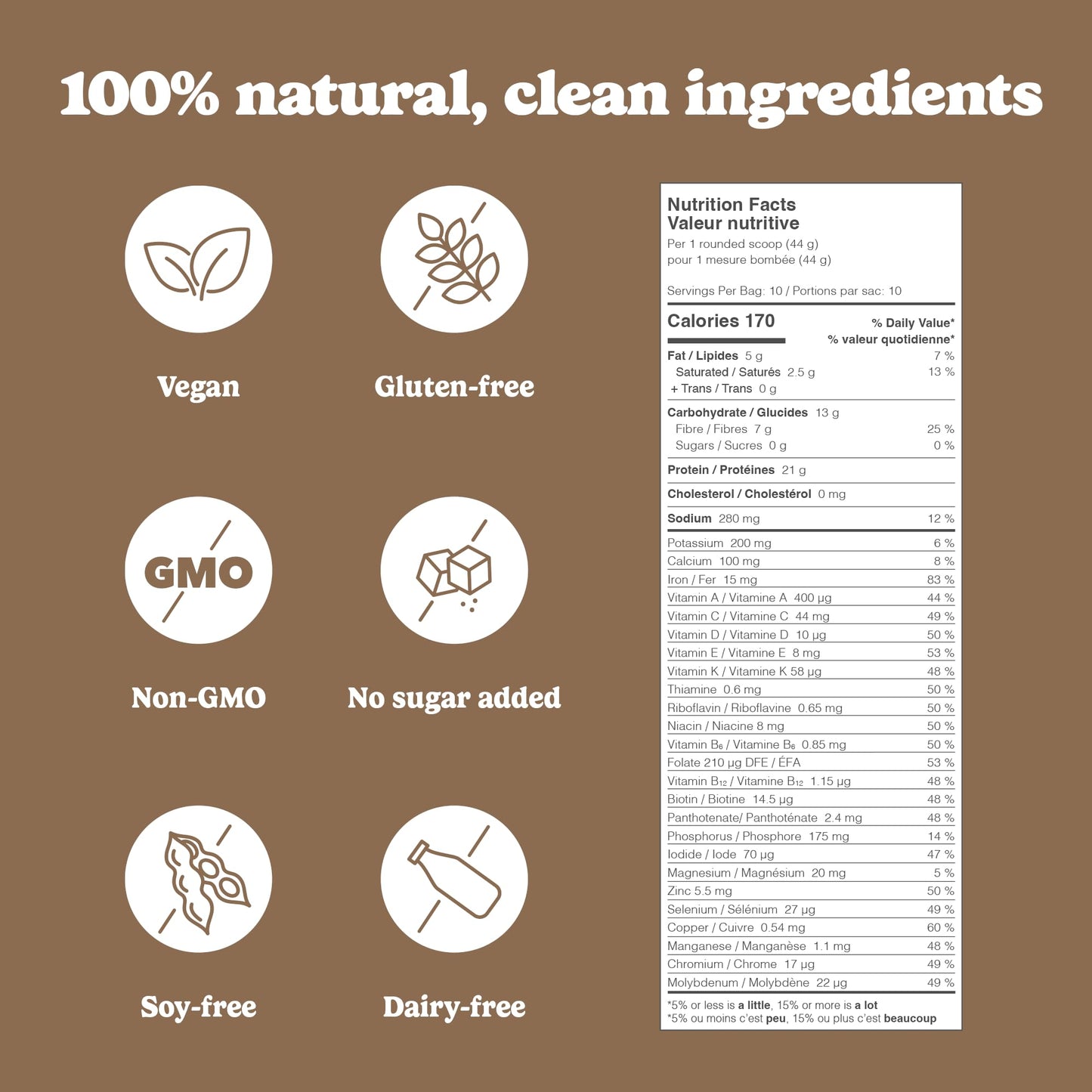 Good Protein Vegan Plant-based Protein Powder 100% Natural, Non-GMO, Dairy-free, Gluten-free, Soy-free, No Added Sugar and Nothing Artificial. Strawberries & Cream All-in-One Shake 440 grams