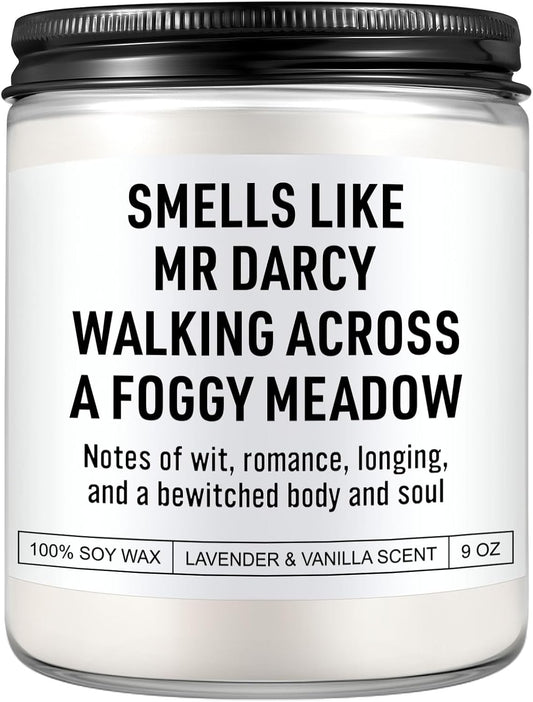 Mr Darcy Reading Candle, Pride and Prejudice Gifts, Bookish Merch & Decor, Jane Austen Gifts, Funny Christmas, Stocking Stuffers, Literary Presents for Classic Literature Book Lovers, Readers