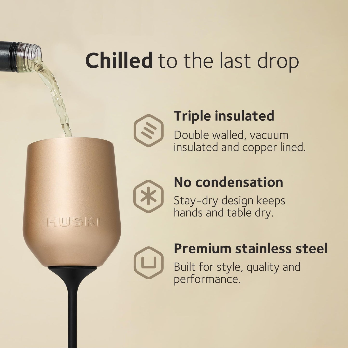 Award-Winning Insulated Wine Tumbler with Detachable Stem, in Six Colours
