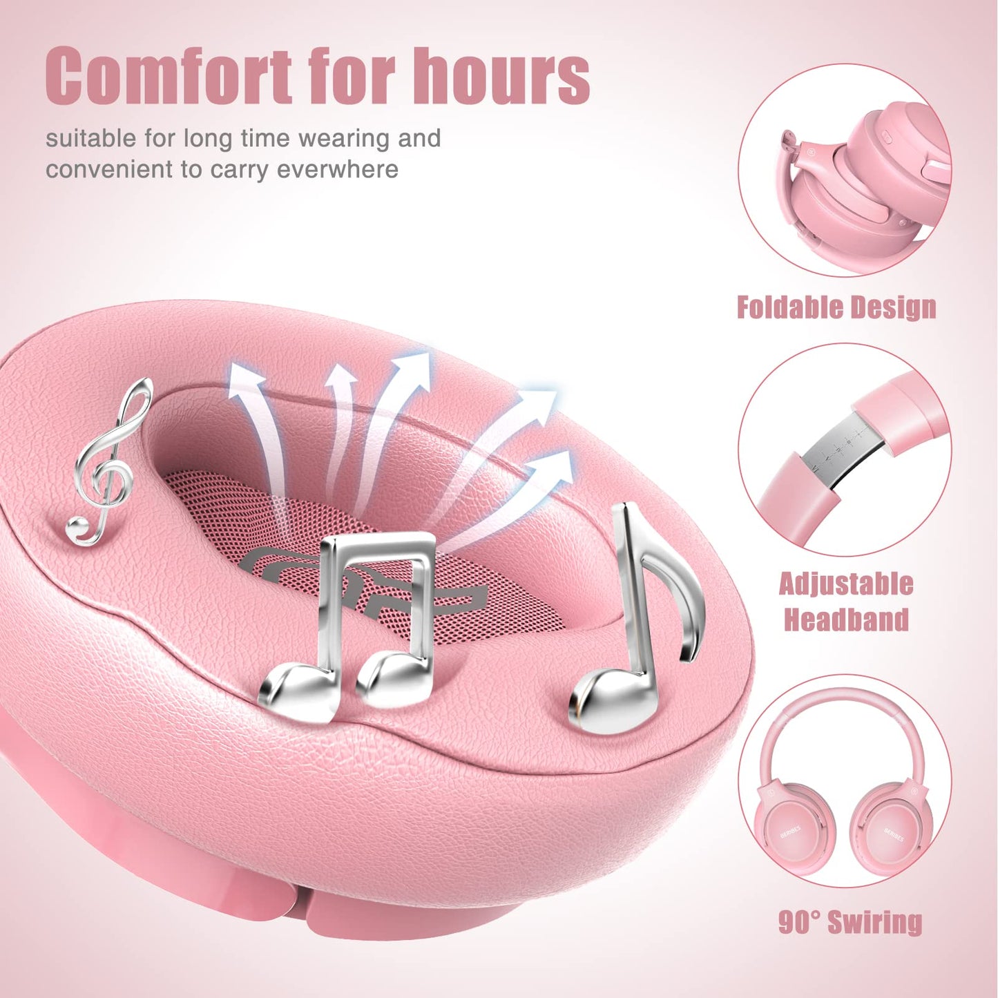 Casque Bluetooth pour livres audio en cinq couleurs amusantes