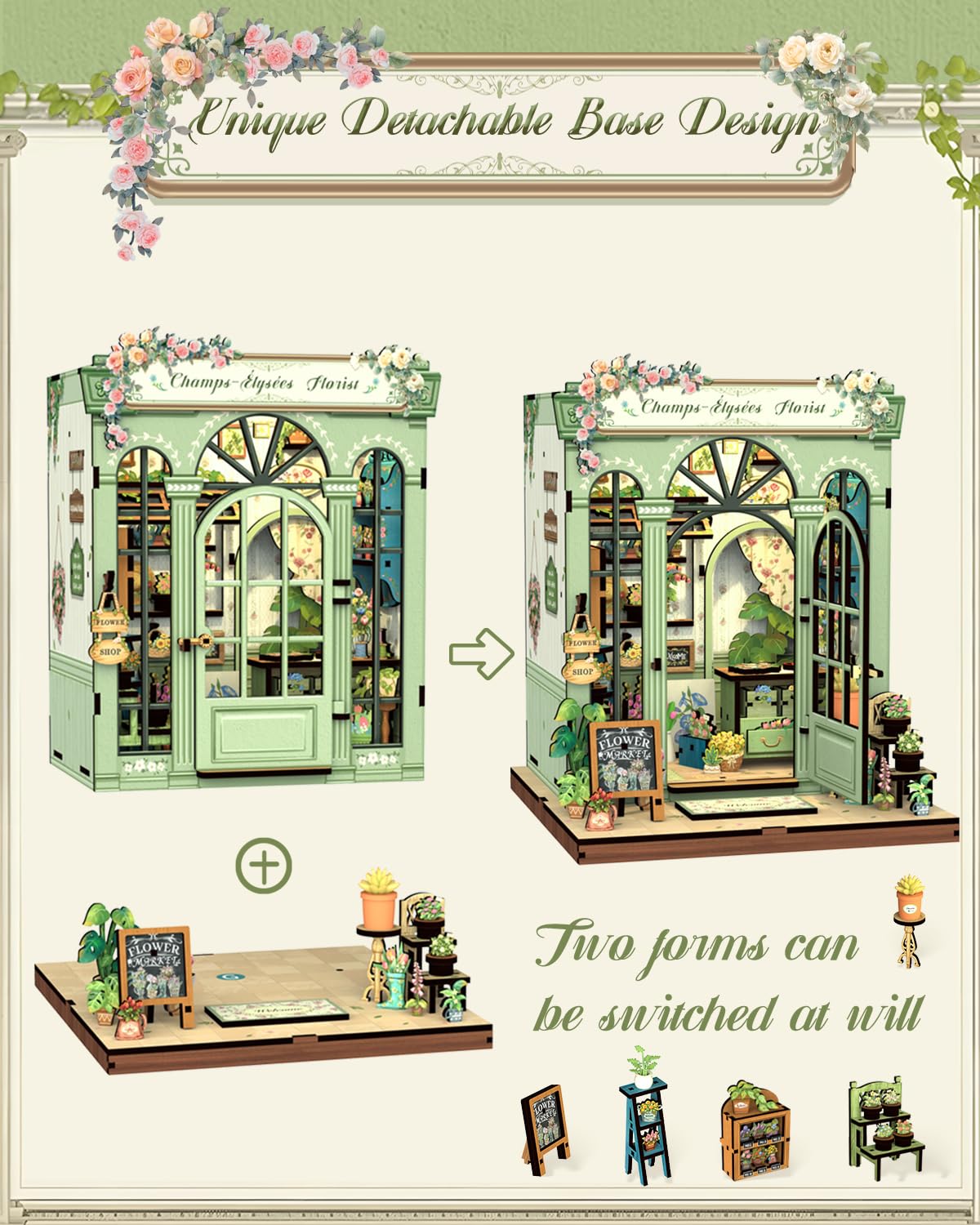 Cutefun Book Nook Kit, DIY Miniature House Kit for Adults, 3D Wooden Puzzle Mini House Building Kit with LED, Dollhouse Kit Bookshelf Insert Decor Creative Gifts for Teens (The Astrology Bookshop)