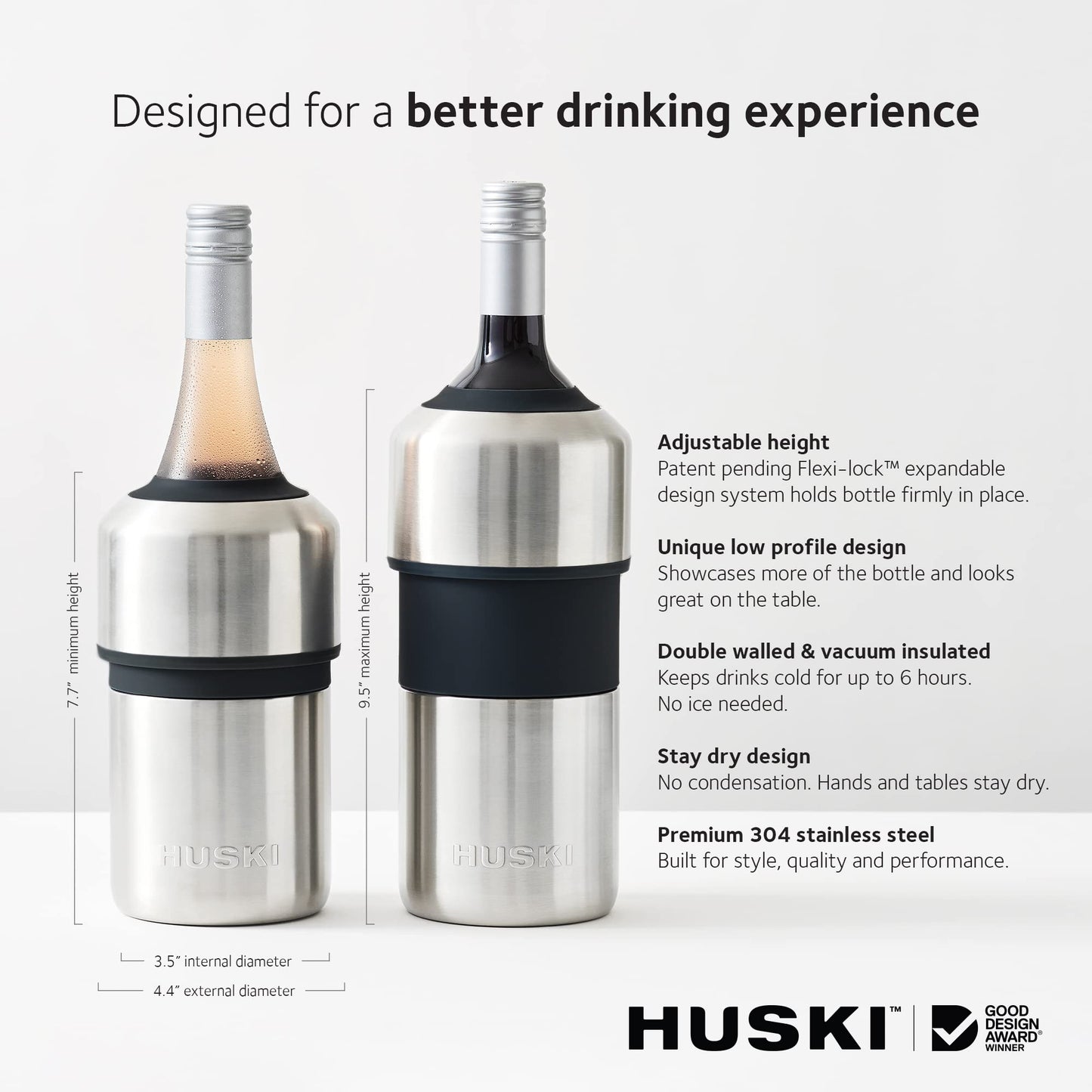 Award-Winning Iceless Wine Chiller in Six Shades