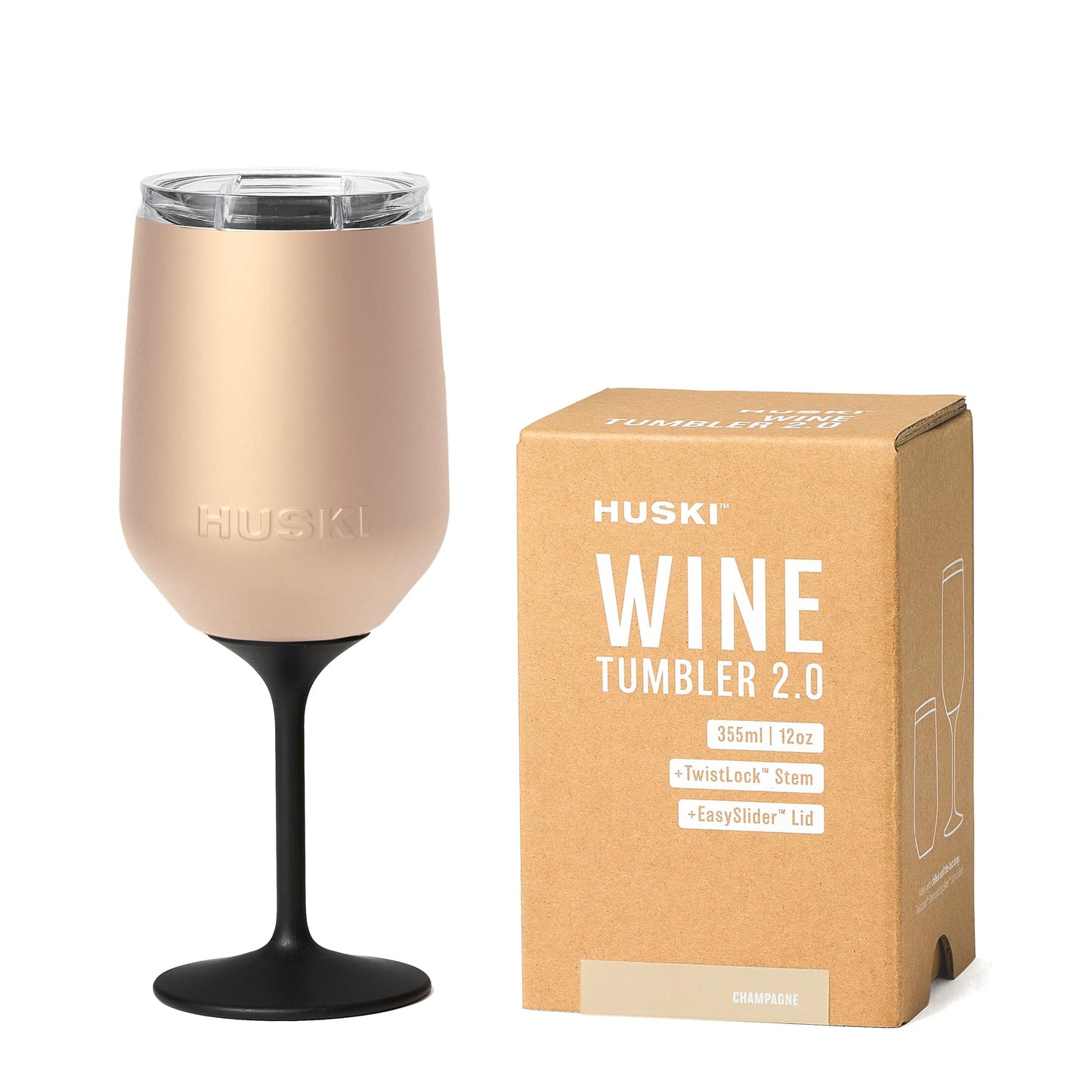 Award-Winning Insulated Wine Tumbler with Detachable Stem, in Six Colours