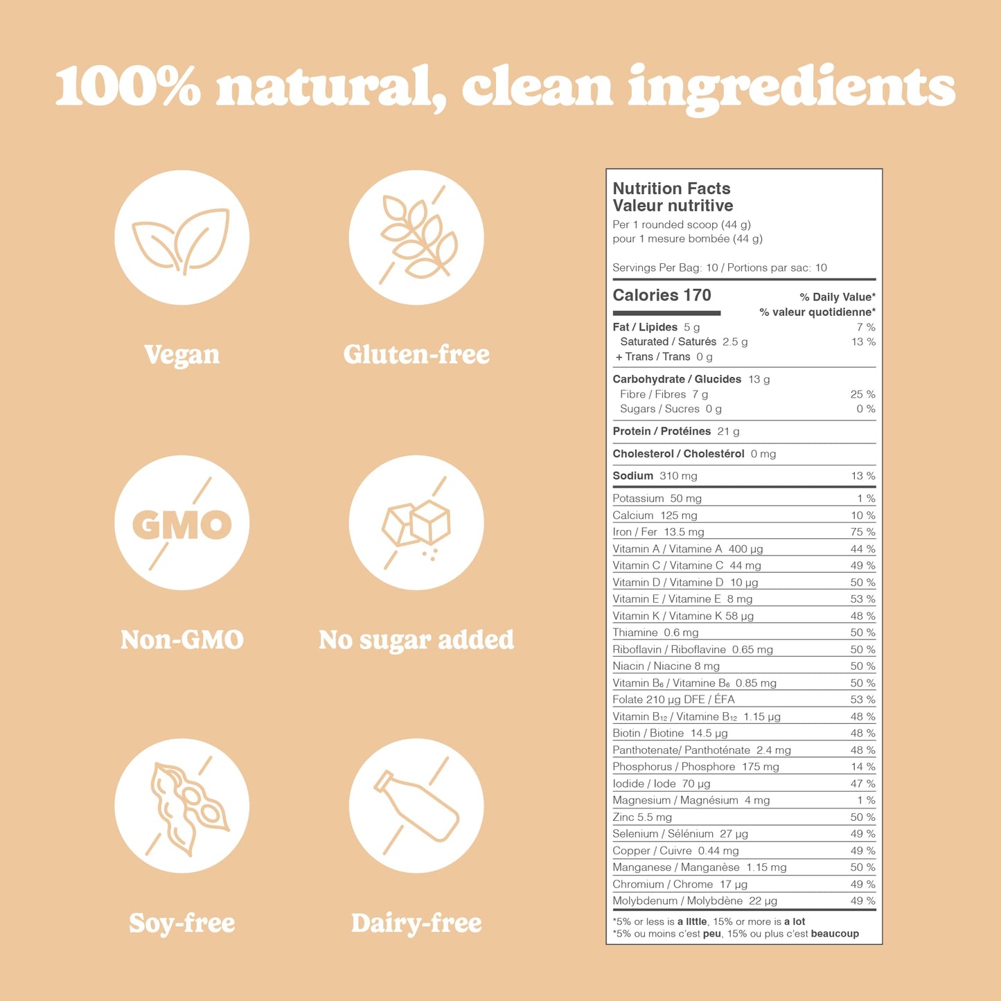 Good Protein Vegan Plant-based Protein Powder 100% Natural, Non-GMO, Dairy-free, Gluten-free, Soy-free, No Added Sugar and Nothing Artificial. Strawberries & Cream All-in-One Shake 440 grams