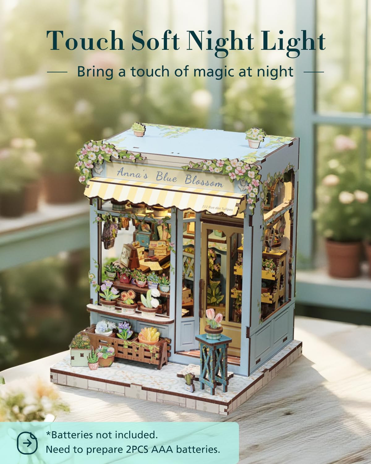 Cutefun Book Nook Kit, DIY Miniature House Kit for Adults, 3D Wooden Puzzle Mini House Building Kit with LED, Dollhouse Kit Bookshelf Insert Decor Creative Gifts for Teens (The Astrology Bookshop)