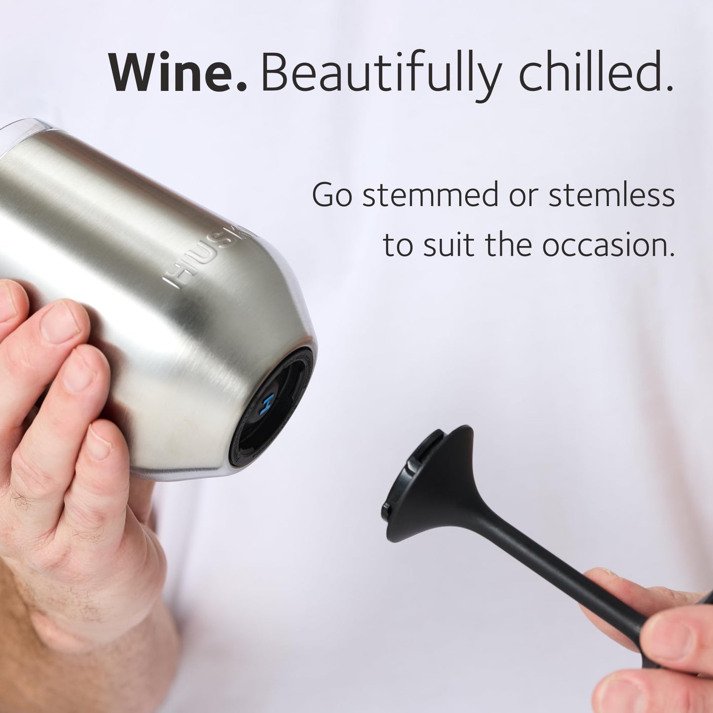 Award-Winning Insulated Wine Tumbler with Detachable Stem, in Six Colours