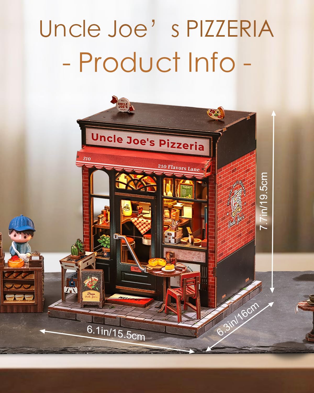 Cutefun Book Nook Kit, DIY Miniature House Kit for Adults, 3D Wooden Puzzle Mini House Building Kit with LED, Dollhouse Kit Bookshelf Insert Decor Creative Gifts for Teens (The Astrology Bookshop)