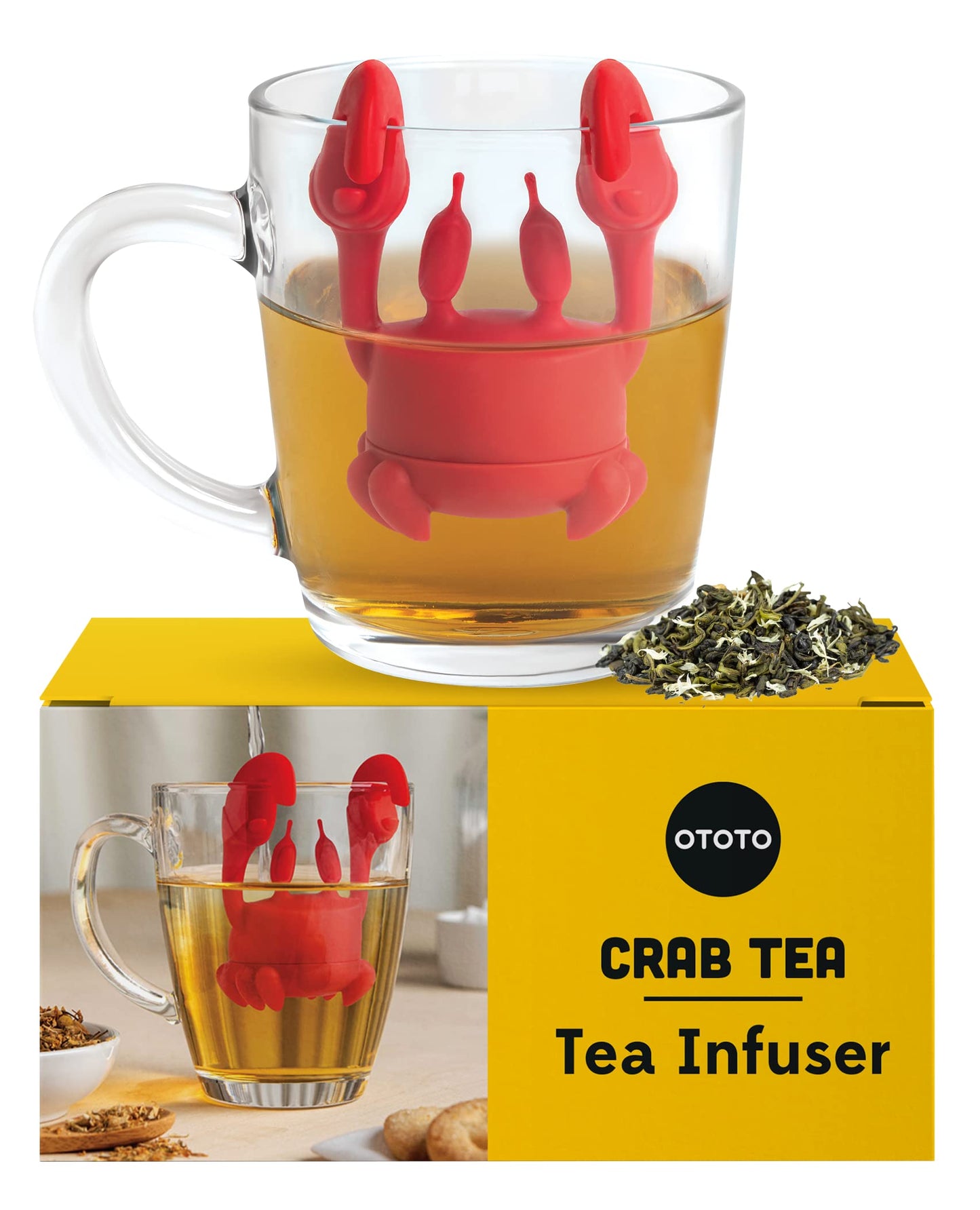 Infuseurs à Thé en Silicone - Ghnome/Champignon, Chat, Crabe, Chauve-souris/Lune, Nessie par OTOTO