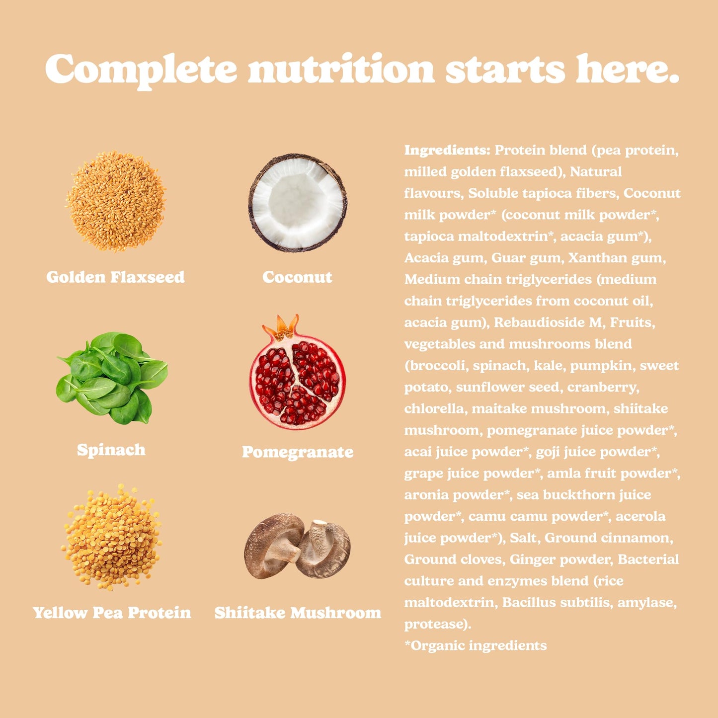 Good Protein Vegan Plant-based Protein Powder 100% Natural, Non-GMO, Dairy-free, Gluten-free, Soy-free, No Added Sugar and Nothing Artificial. Strawberries & Cream All-in-One Shake 440 grams