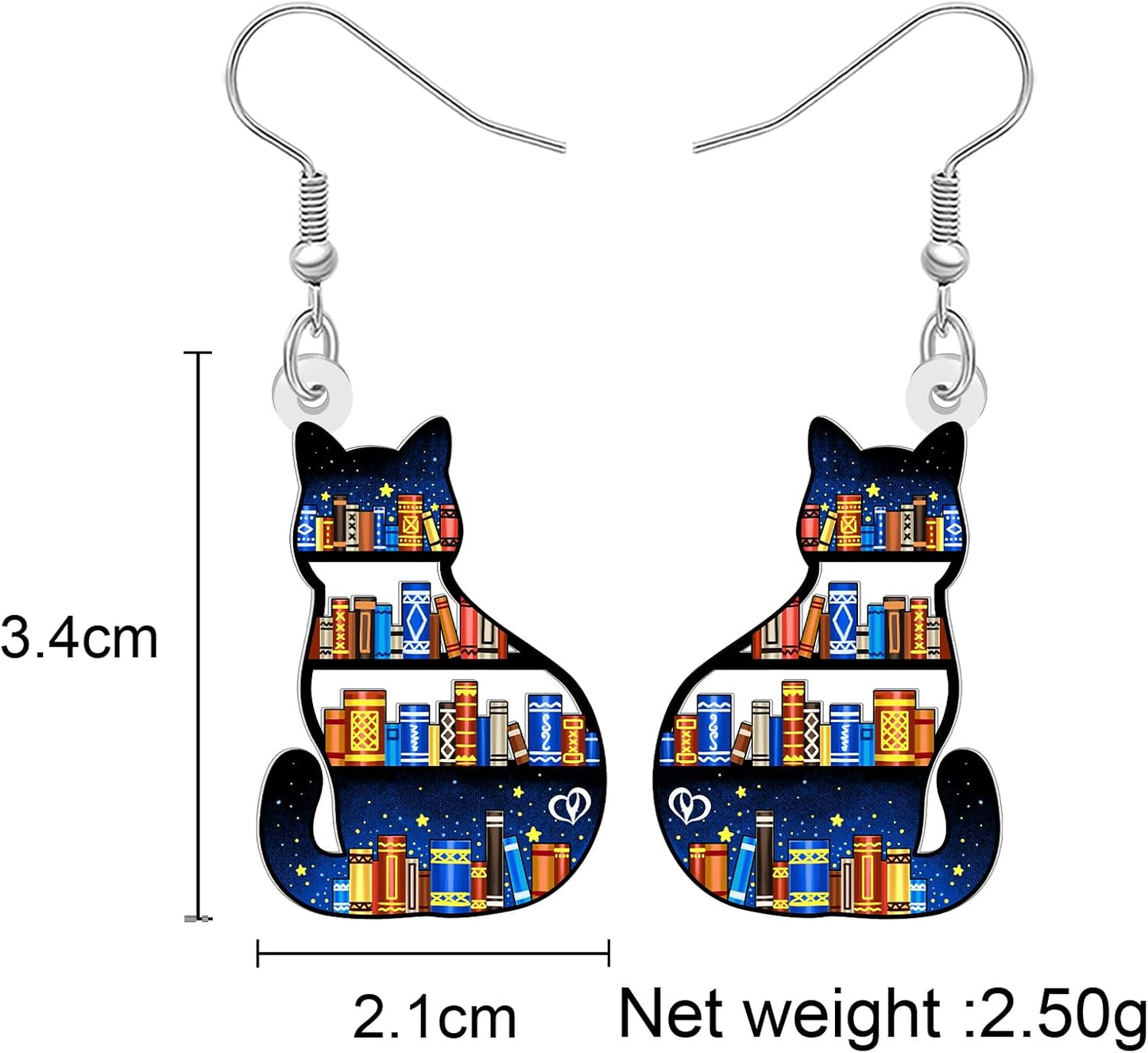 Cat & Dog Acrylic Earrings - Four Options to Choose From