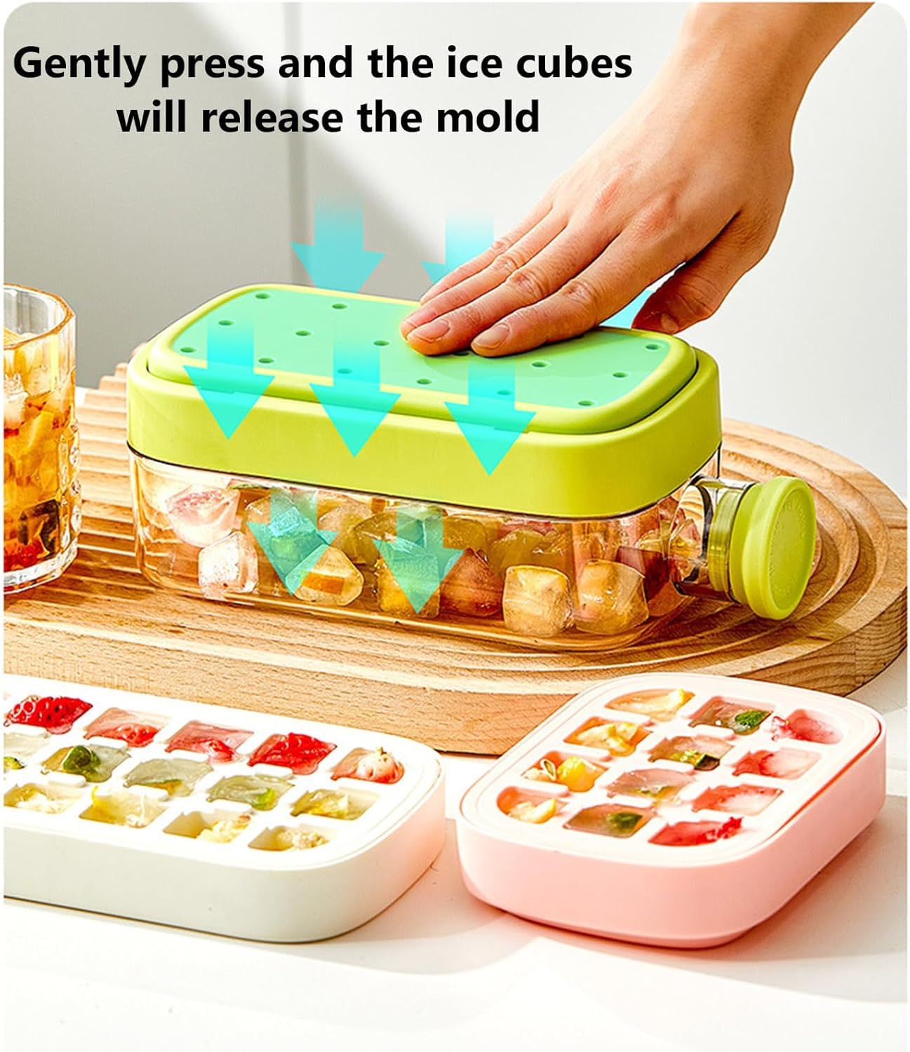 2 in 1 Ice Cube Drink Bottle & Portable Ice Cube Tray