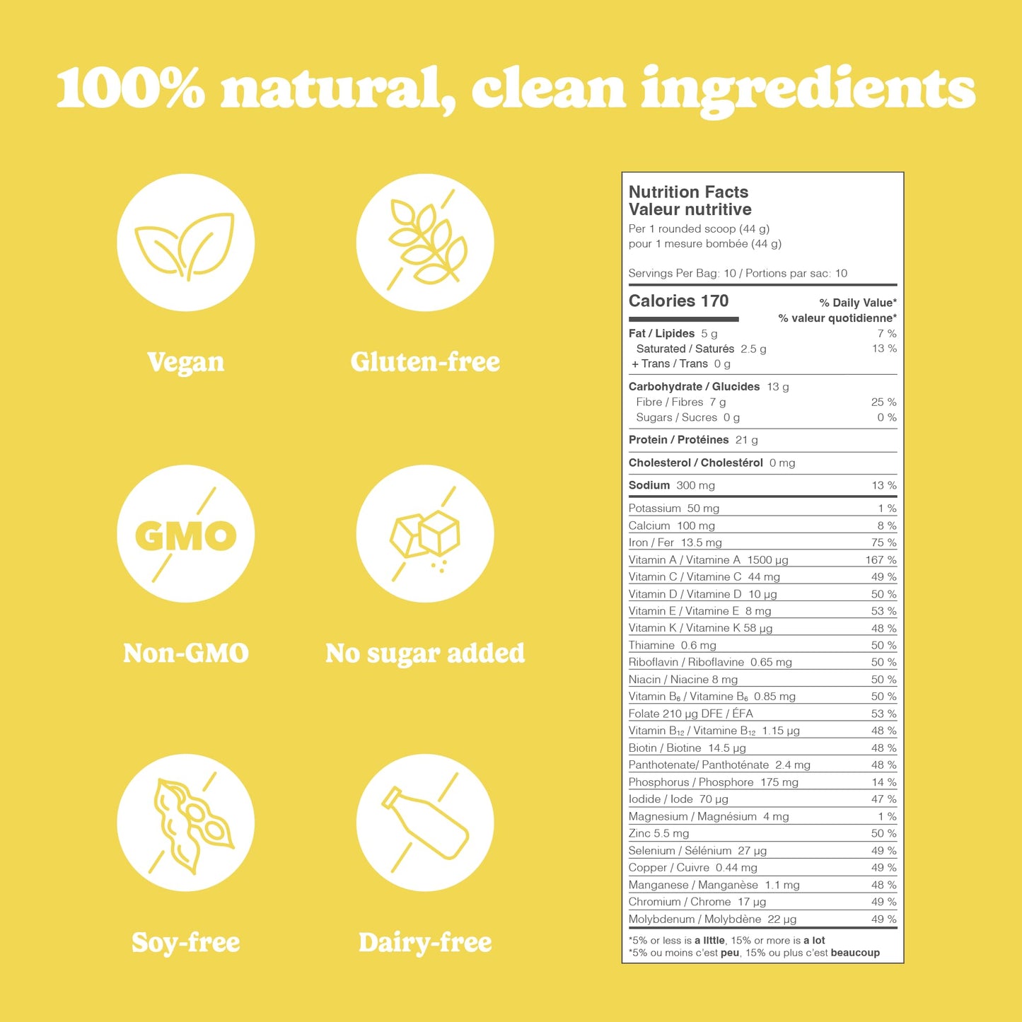 Good Protein Vegan Plant-based Protein Powder 100% Natural, Non-GMO, Dairy-free, Gluten-free, Soy-free, No Added Sugar and Nothing Artificial. Strawberries & Cream All-in-One Shake 440 grams