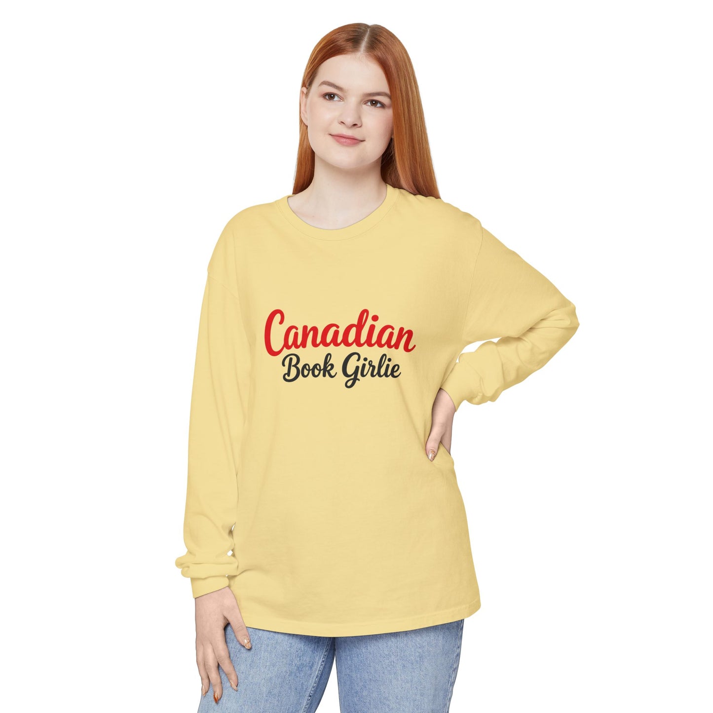 "Canadian Book Girlie" Long Sleeve Tee