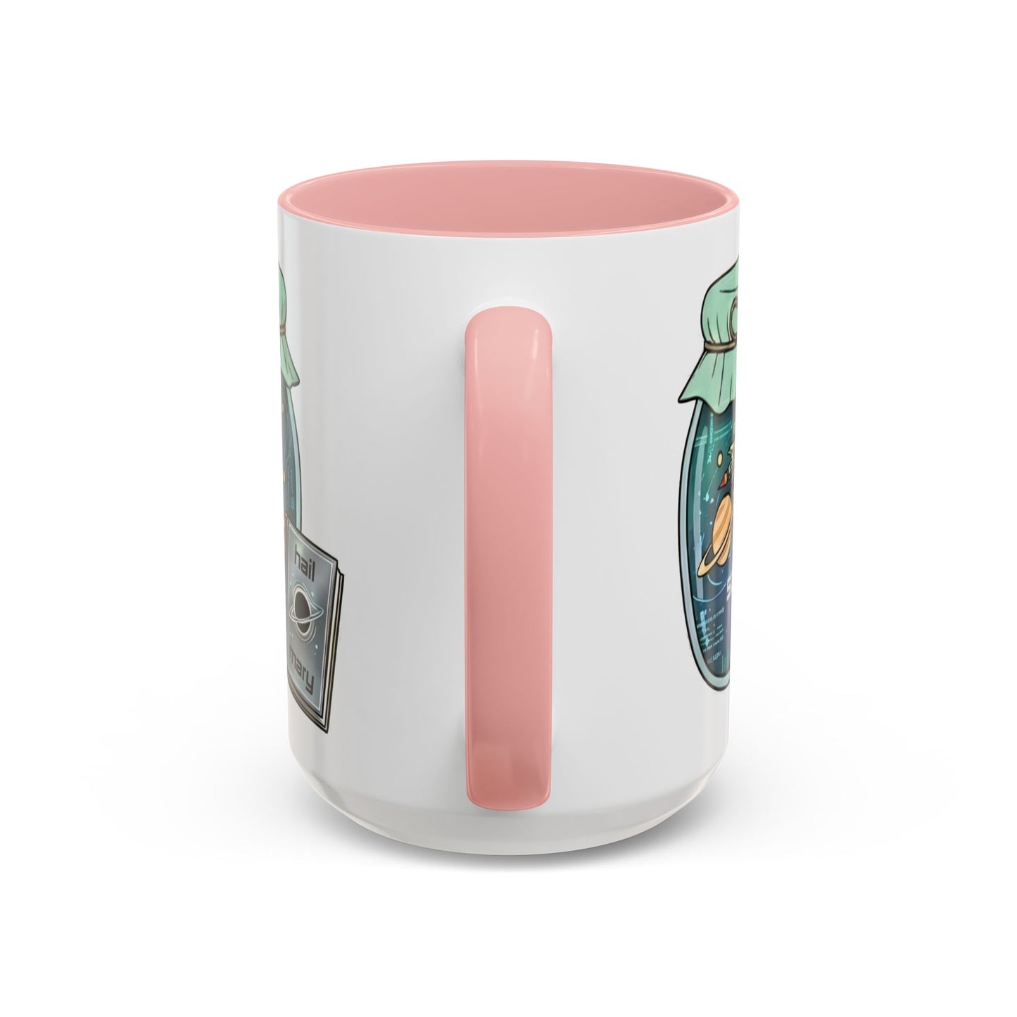 "Sci‑Fi Girl" JamJar Mug — Space Planets Accent Coffee Cup (11/15oz)