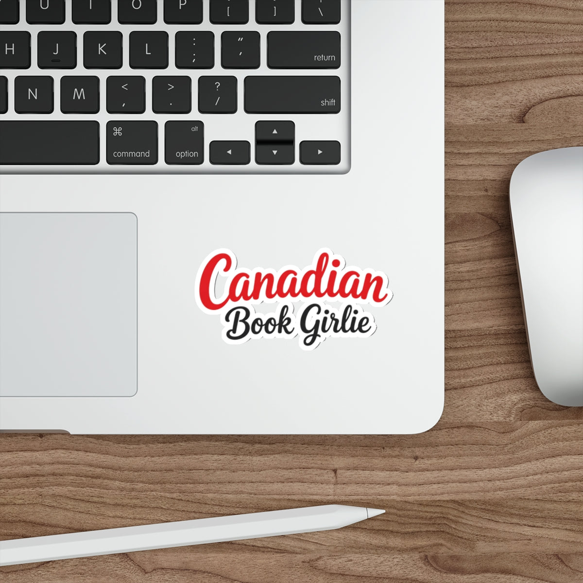 "Canadian Book Girlie" Sticker — Die-Cut Literary Decal