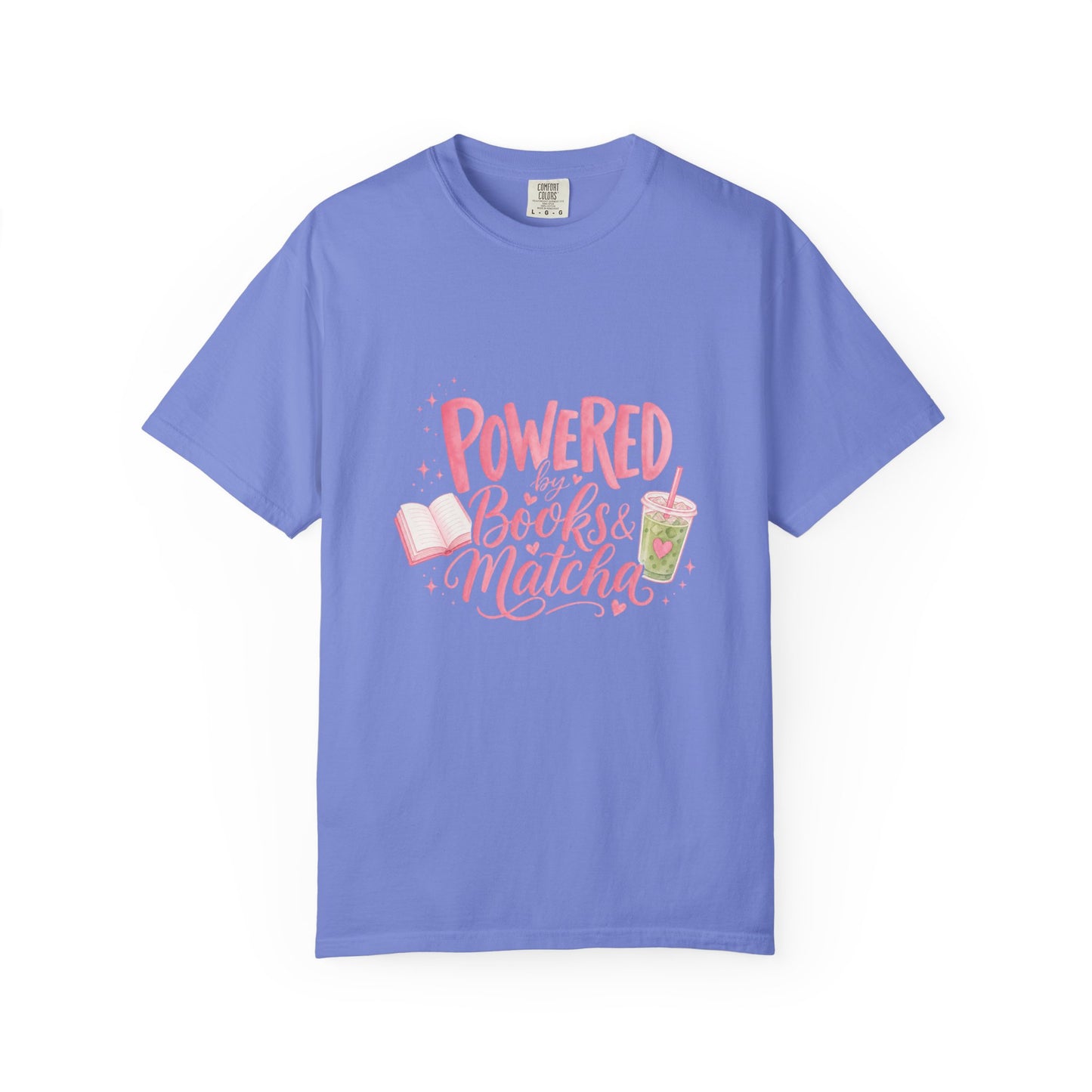 "Powered by Books & Matcha" T-Shirt