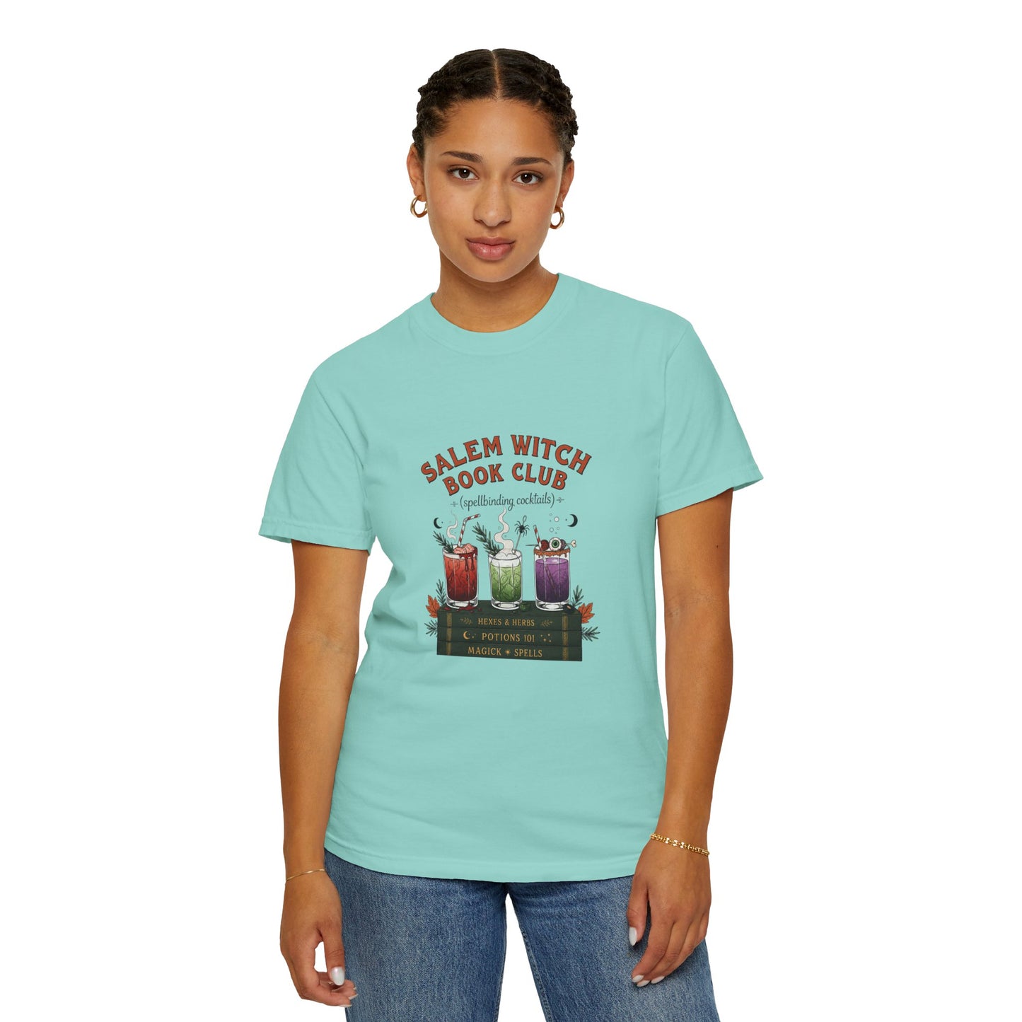 "Salem Witch Book Club" T-Shirt — Whimsical Witchy Reading Tee