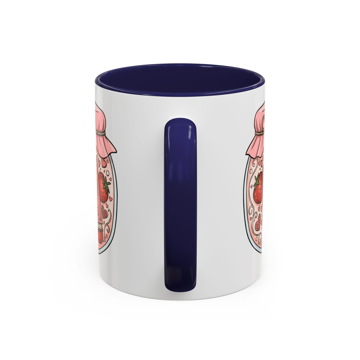 "Romance Pages" Jam Jar Coffee Mug — Cute Strawberry Jam Romance Readers Mug (11/15oz)