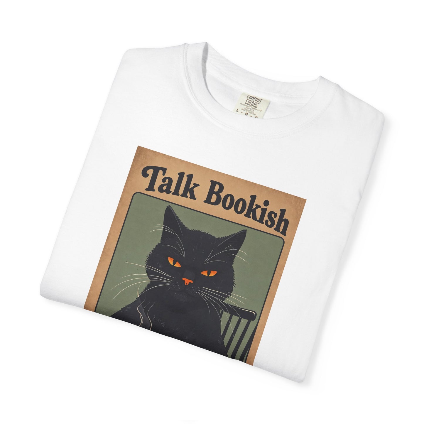 "Talk Bookish To Me" Cat T-Shirt