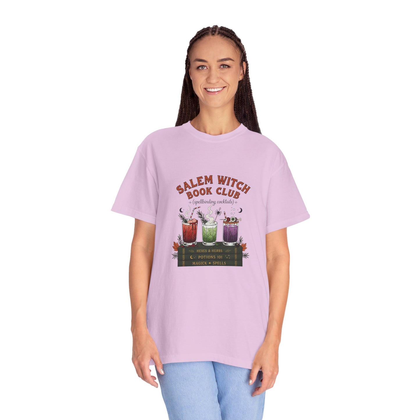 "Salem Witch Book Club" T-Shirt — Whimsical Witchy Reading Tee
