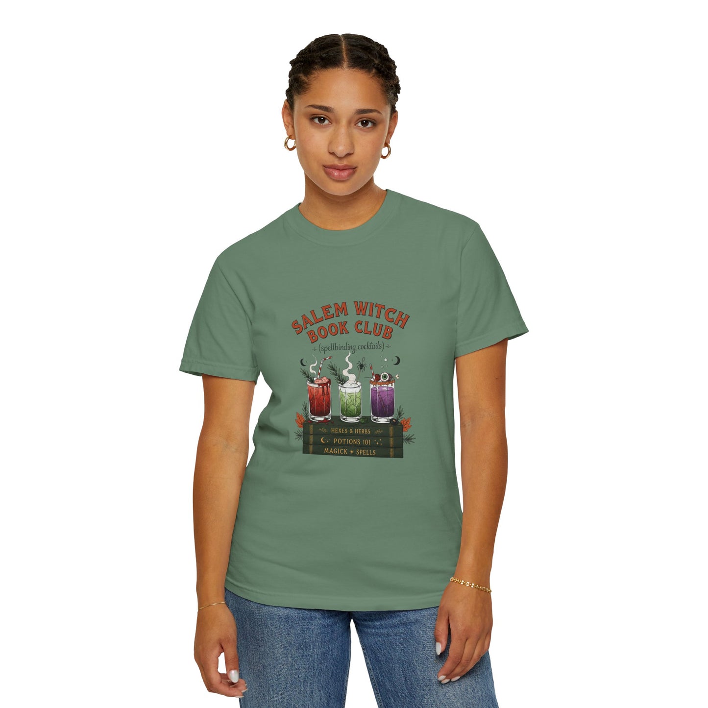"Salem Witch Book Club" T-Shirt — Whimsical Witchy Reading Tee
